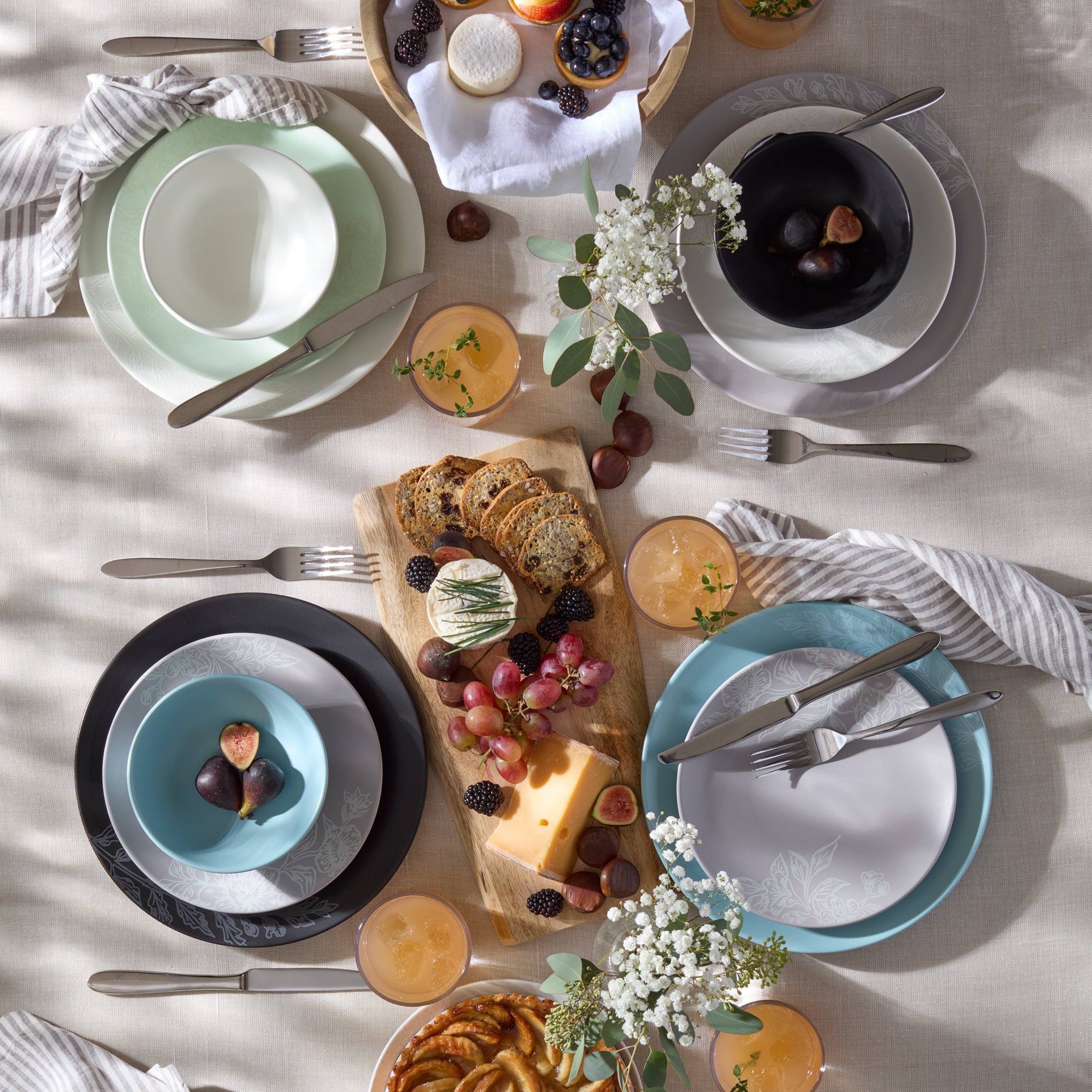 Lenox Westmore Roseto Pumice 12-Piece Dinnerware Set - Image 2