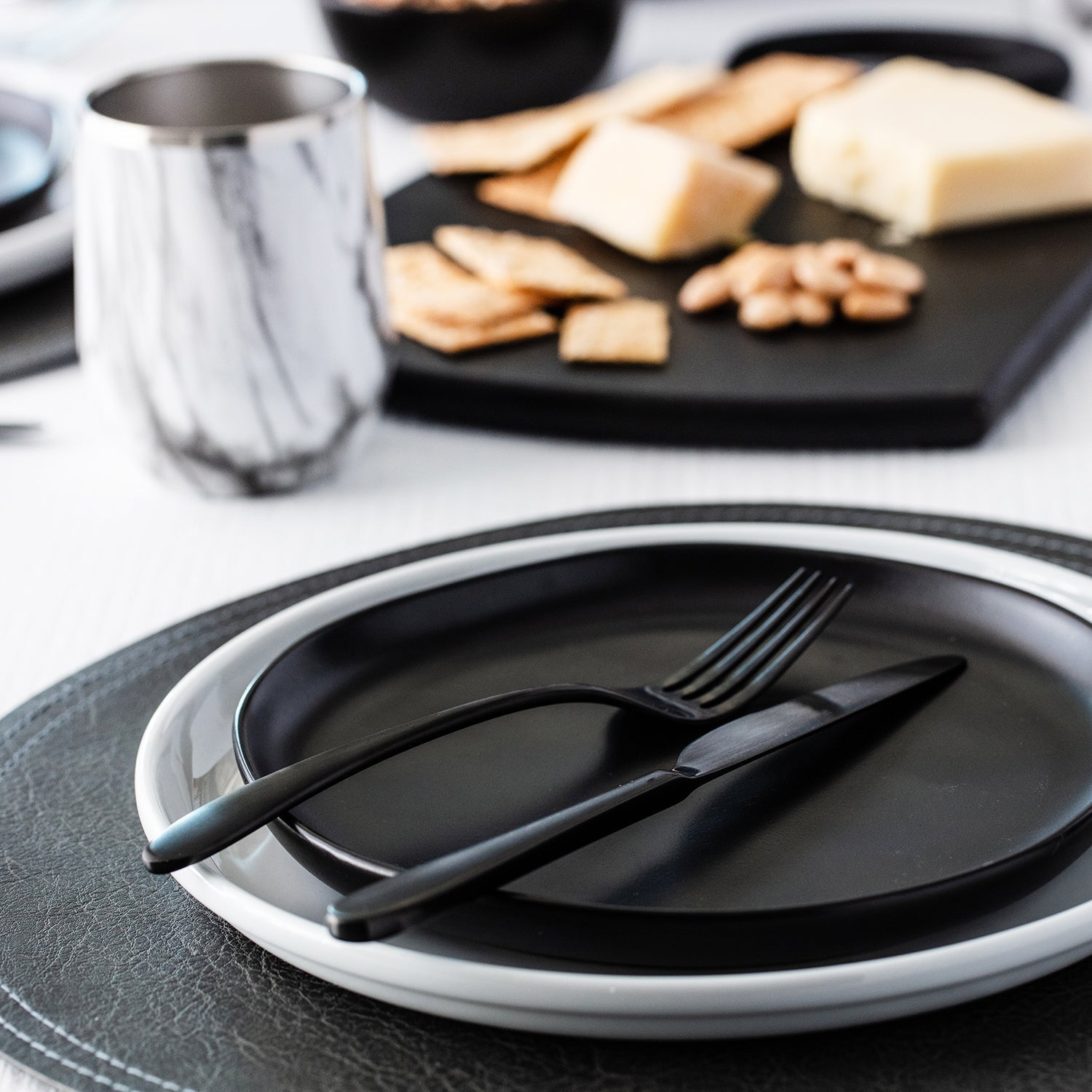Lenox Westmore Poet Black Satin 20-Piece Flatware Set - Image 3