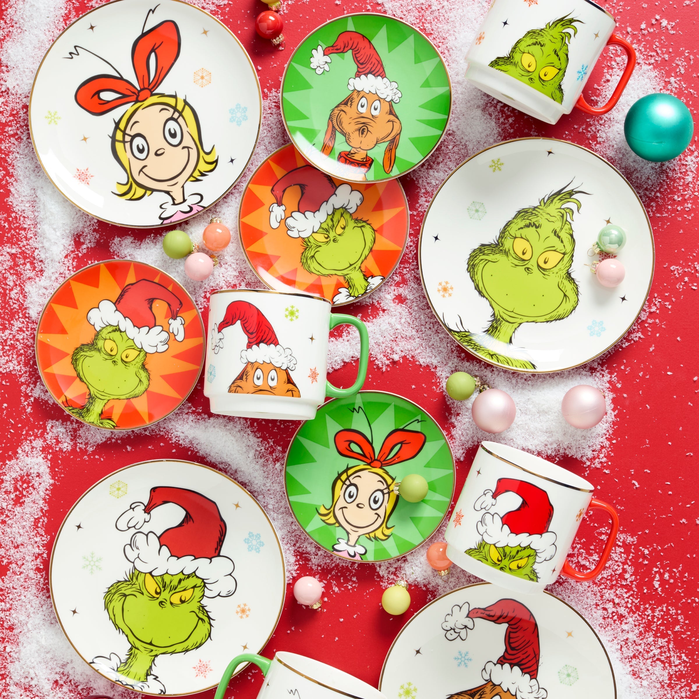 Lenox Westmore Merry Grinchmas Tidbit Plates, Set of 4 - Image 3