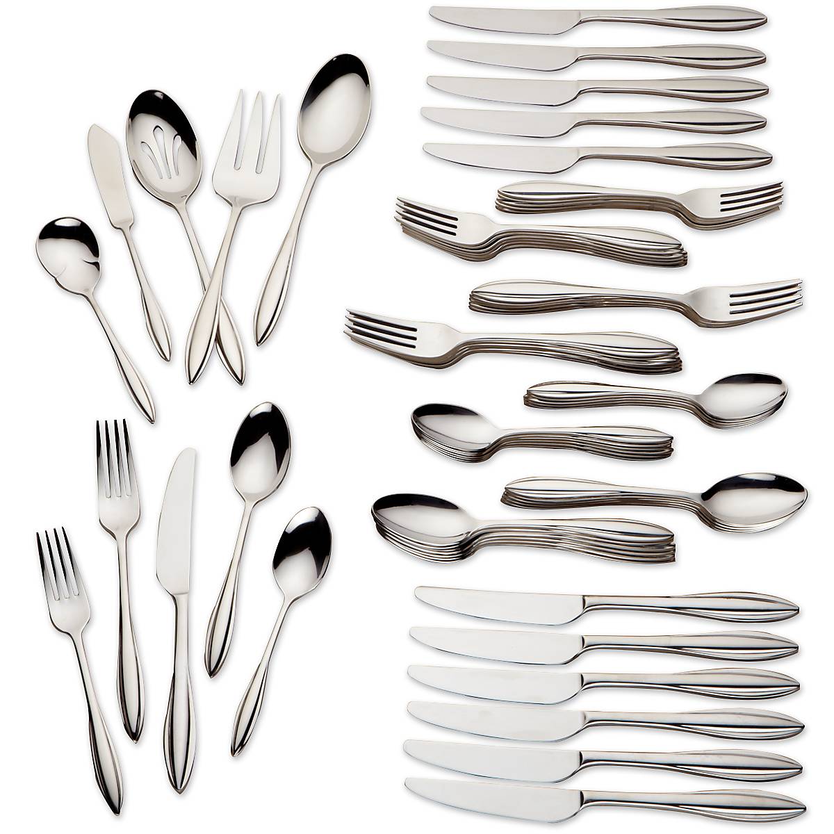 Lenox Westmore Sculpt 65-Piece Flatware Set - Image 2