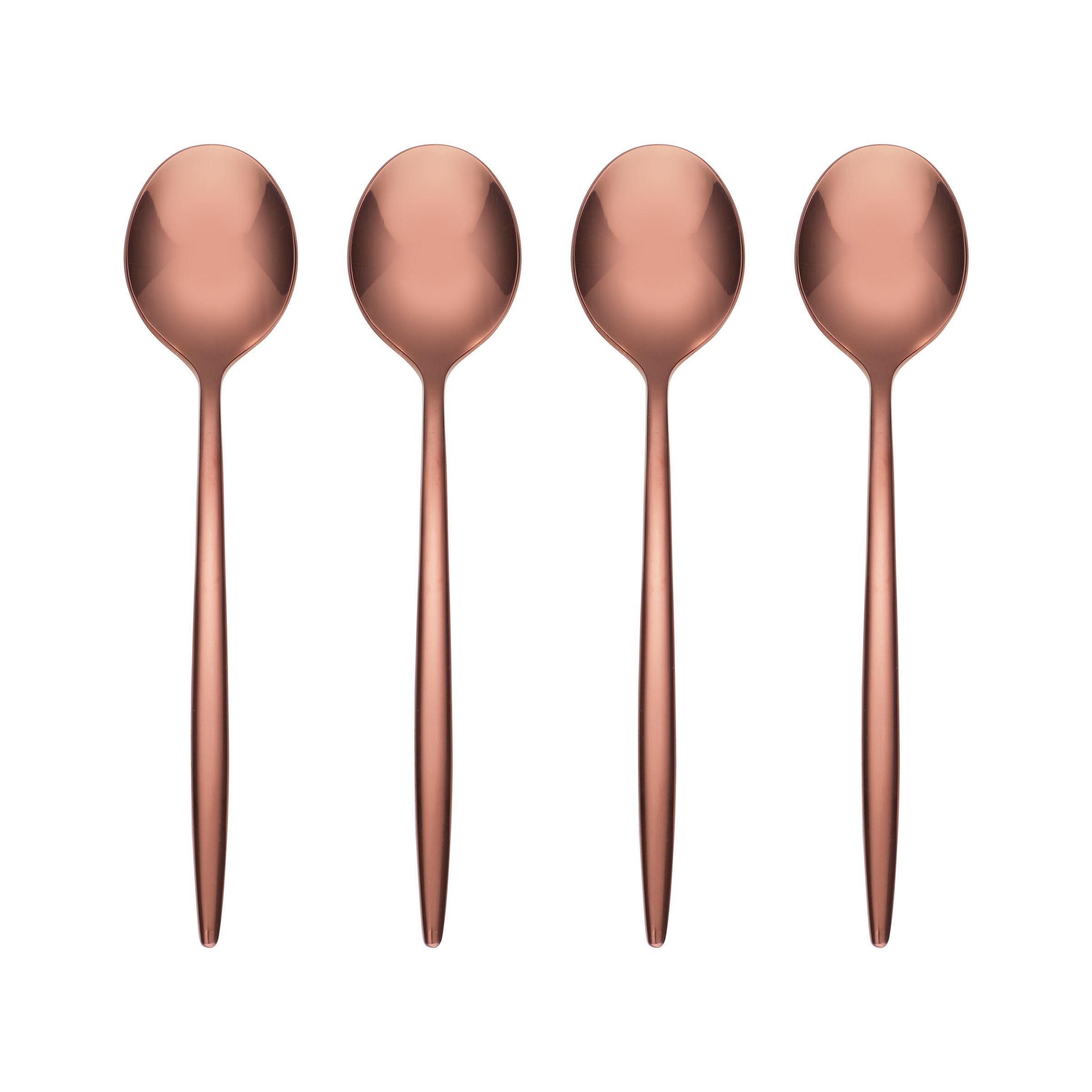 Lenox Westmore Gaze Copper Mirror Demitasse Spoons, Set of 4