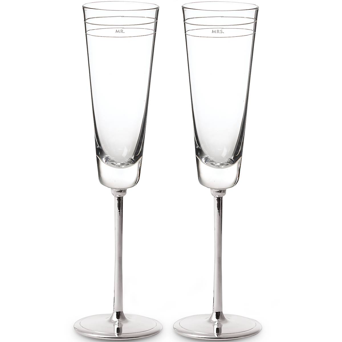 Lenox Westmore Darling Point Mr. & Mrs. Champagne Flute, Set of 2