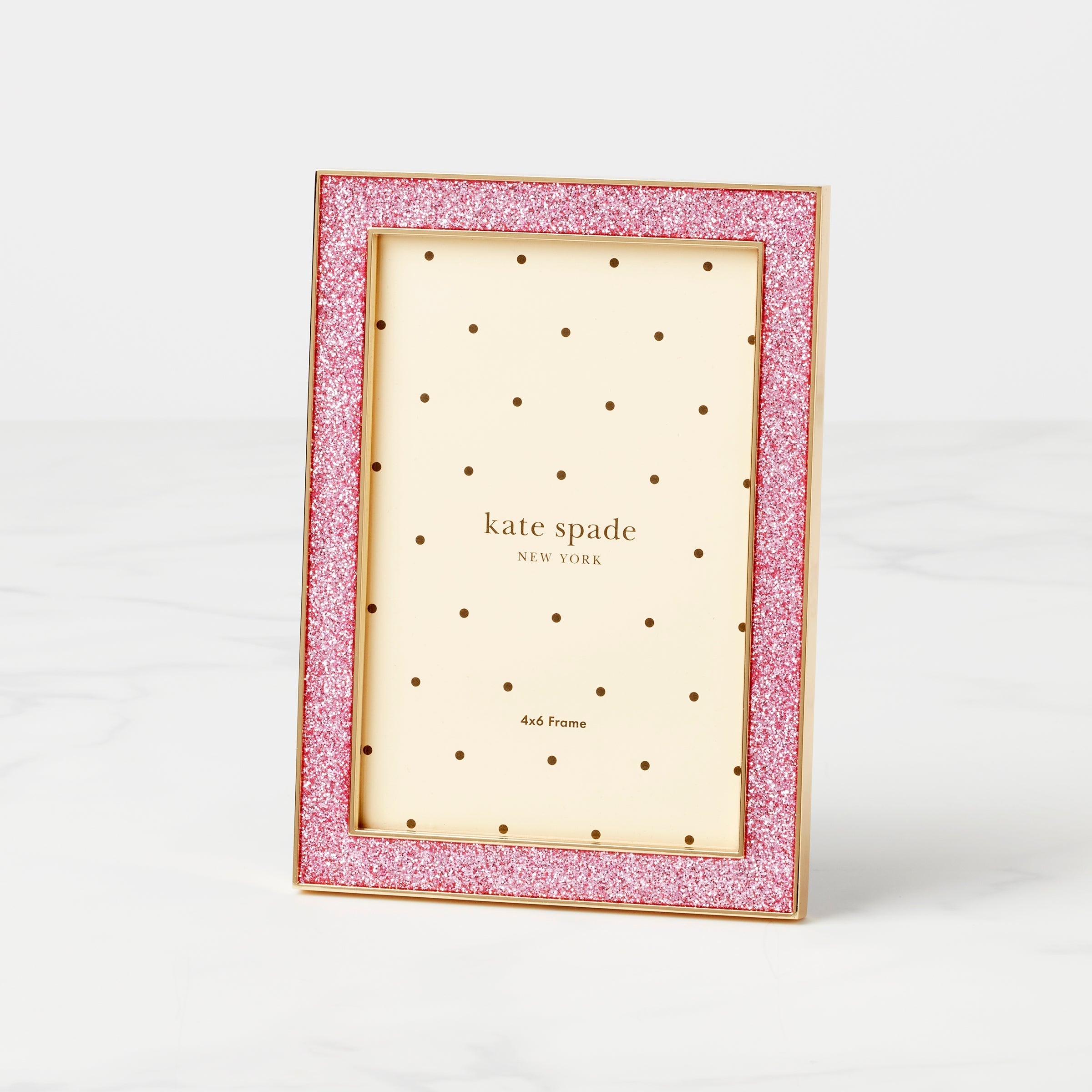Lenox Westmore Sitting Pretty Pink Glitter 4x6 Photo Frame