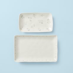 Alternative view of Lenox Westmore Oyster Bay 2-Piece Nesting Serving Platters