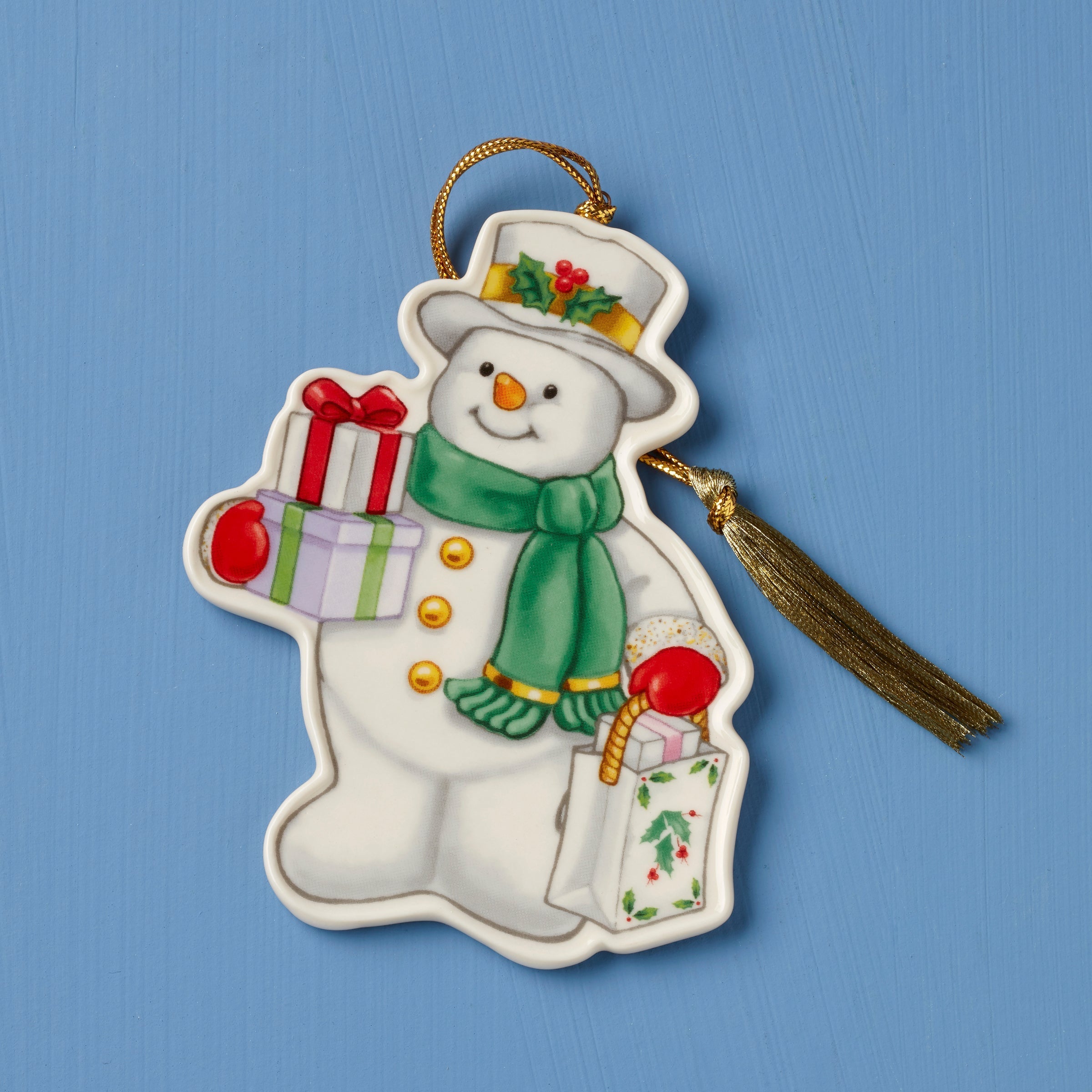 Lenox Westmore Shopping Snowman Ornament