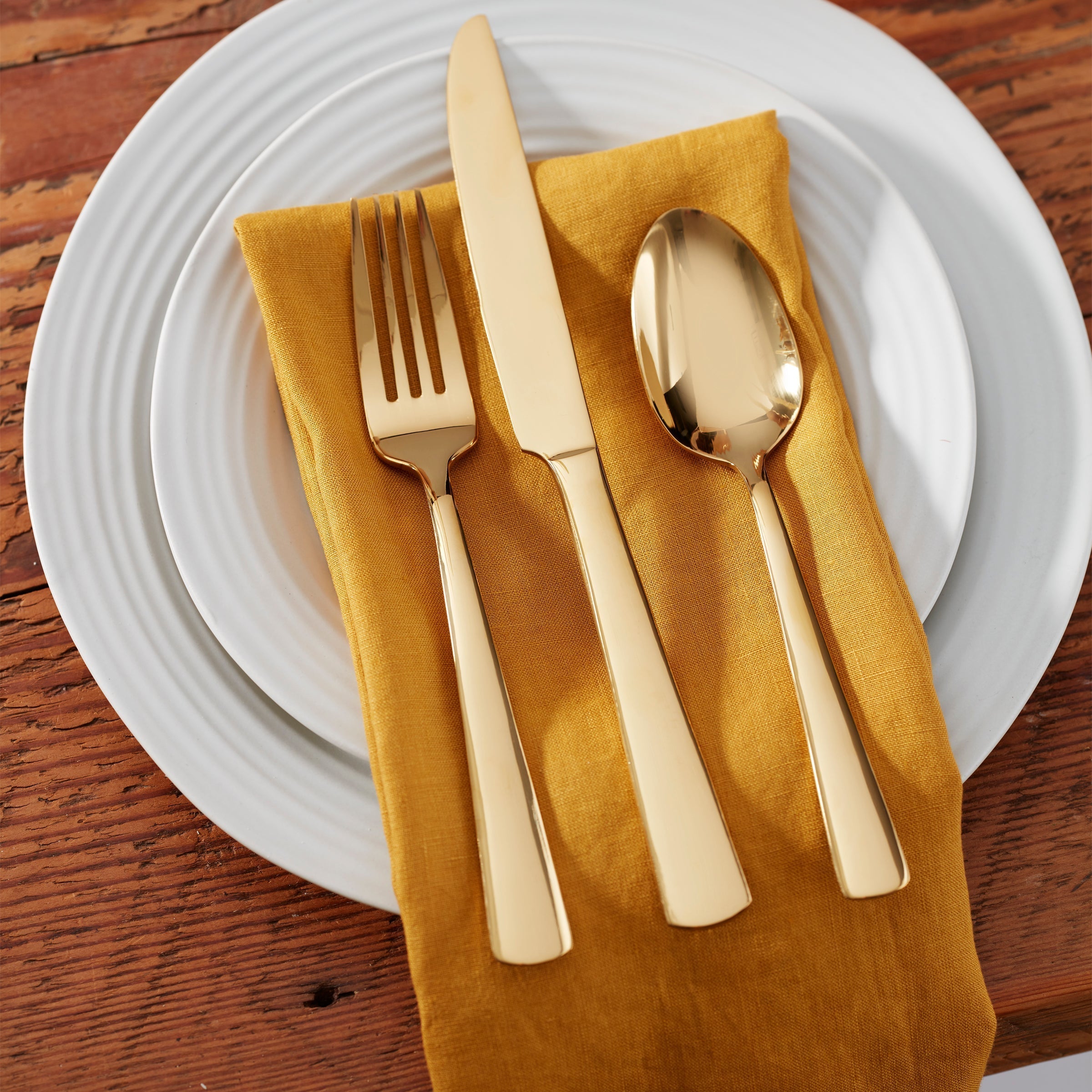 Lenox Westmore Aptitude Champagne Satin 20-Piece Flatware Set - Image 2