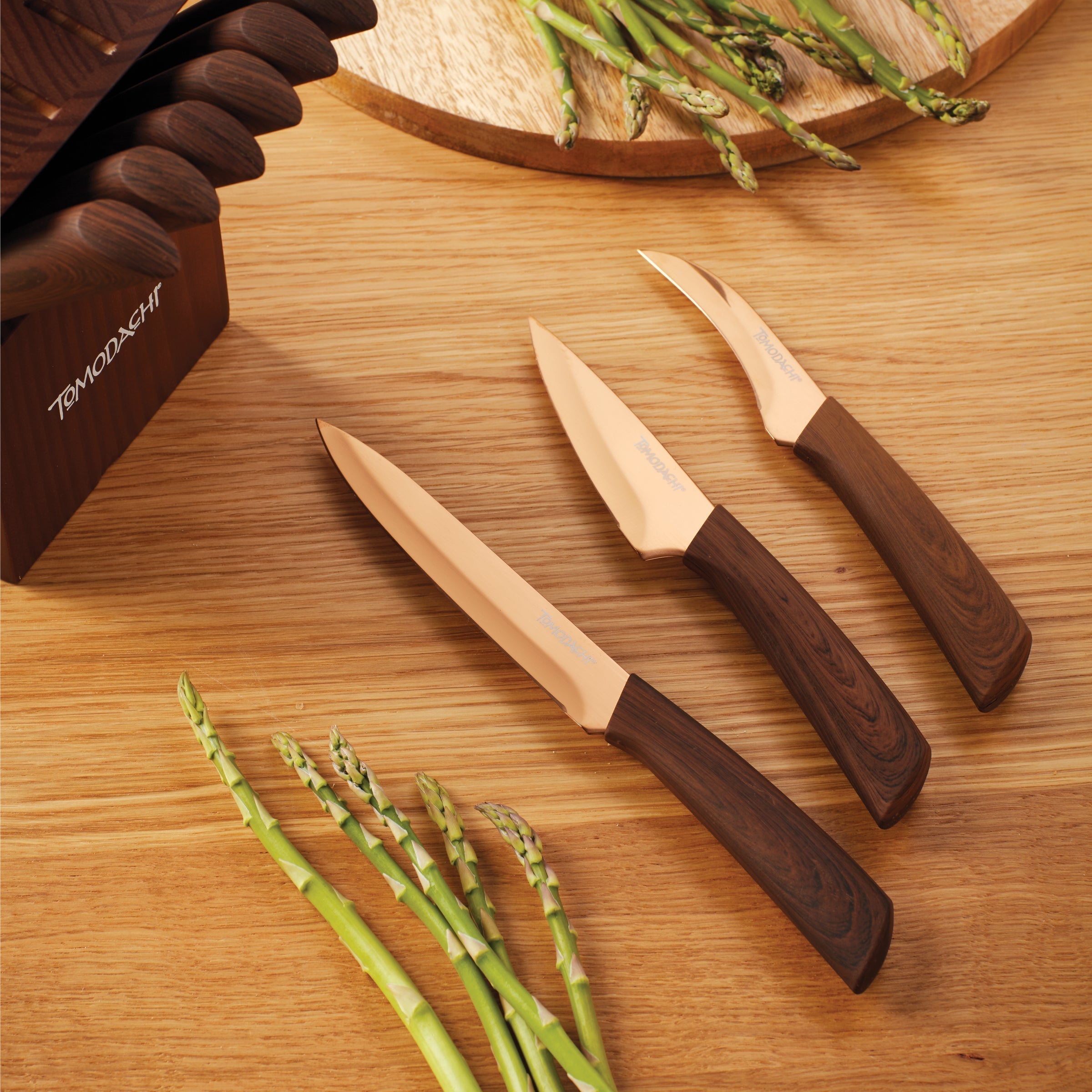 Lenox Westmore Raintree Copper 13-Piece Cutlery Block Set - Image 3