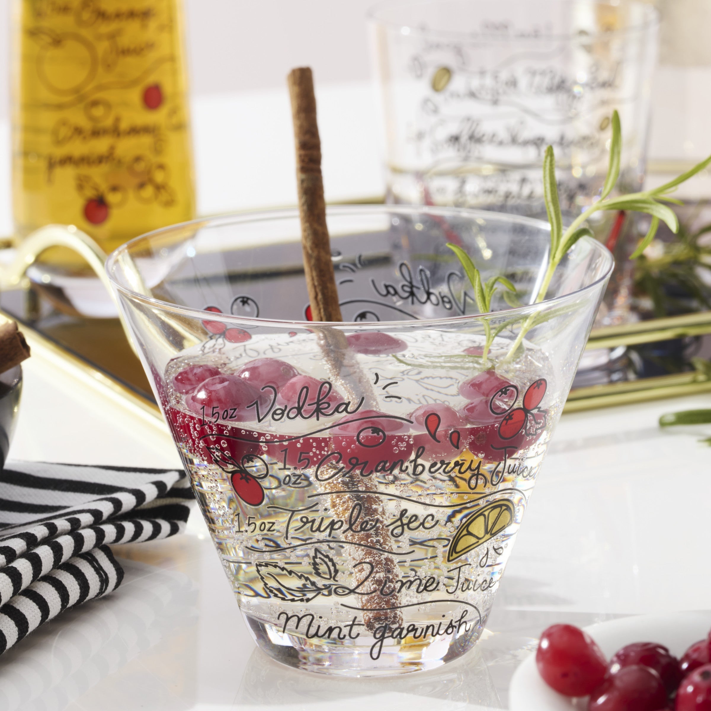 Lenox Westmore Make Merry Stemless Martini Glasses, Set of 4 - Image 2