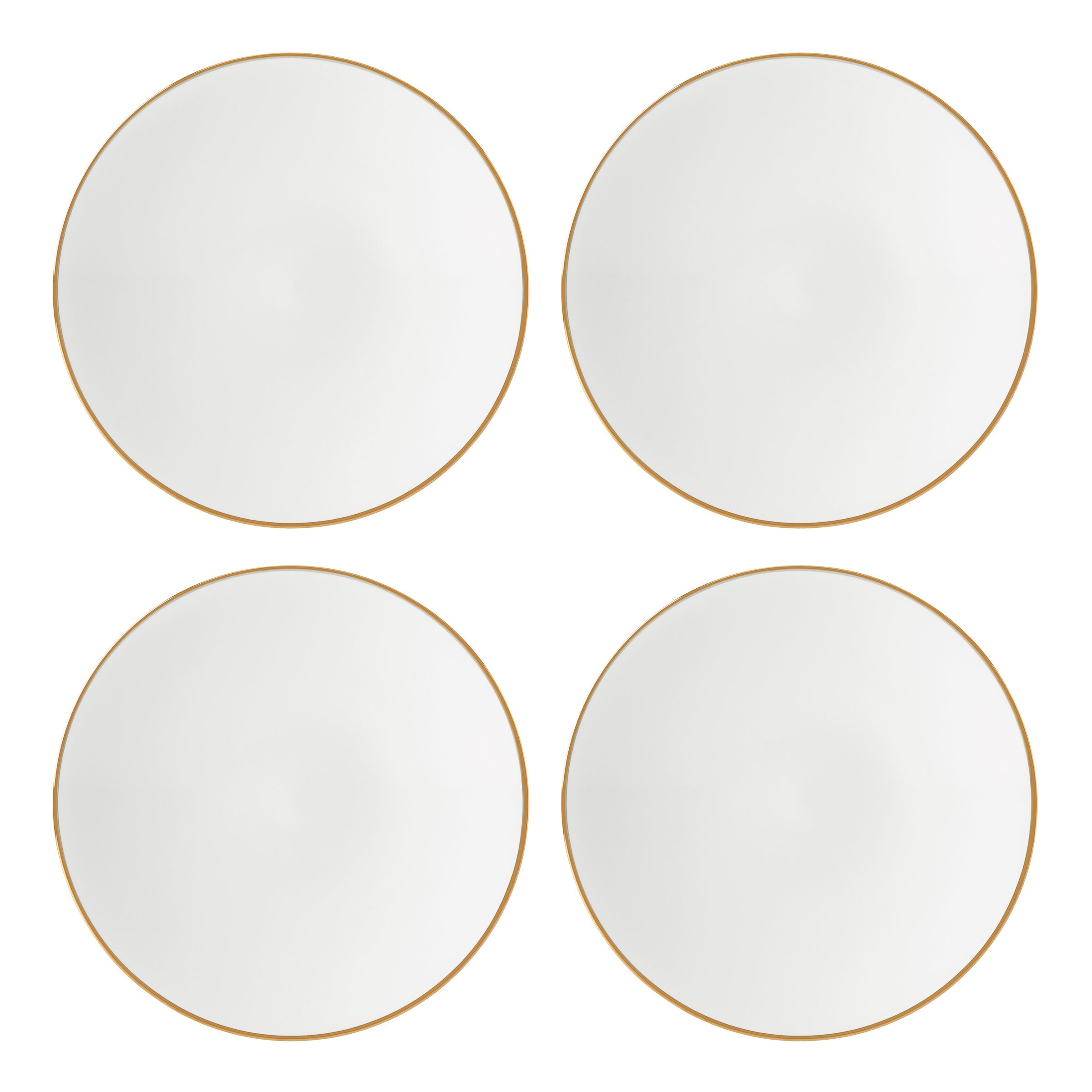 Lenox Westmore Trianna White Coupe Salad Plates, Set of 4