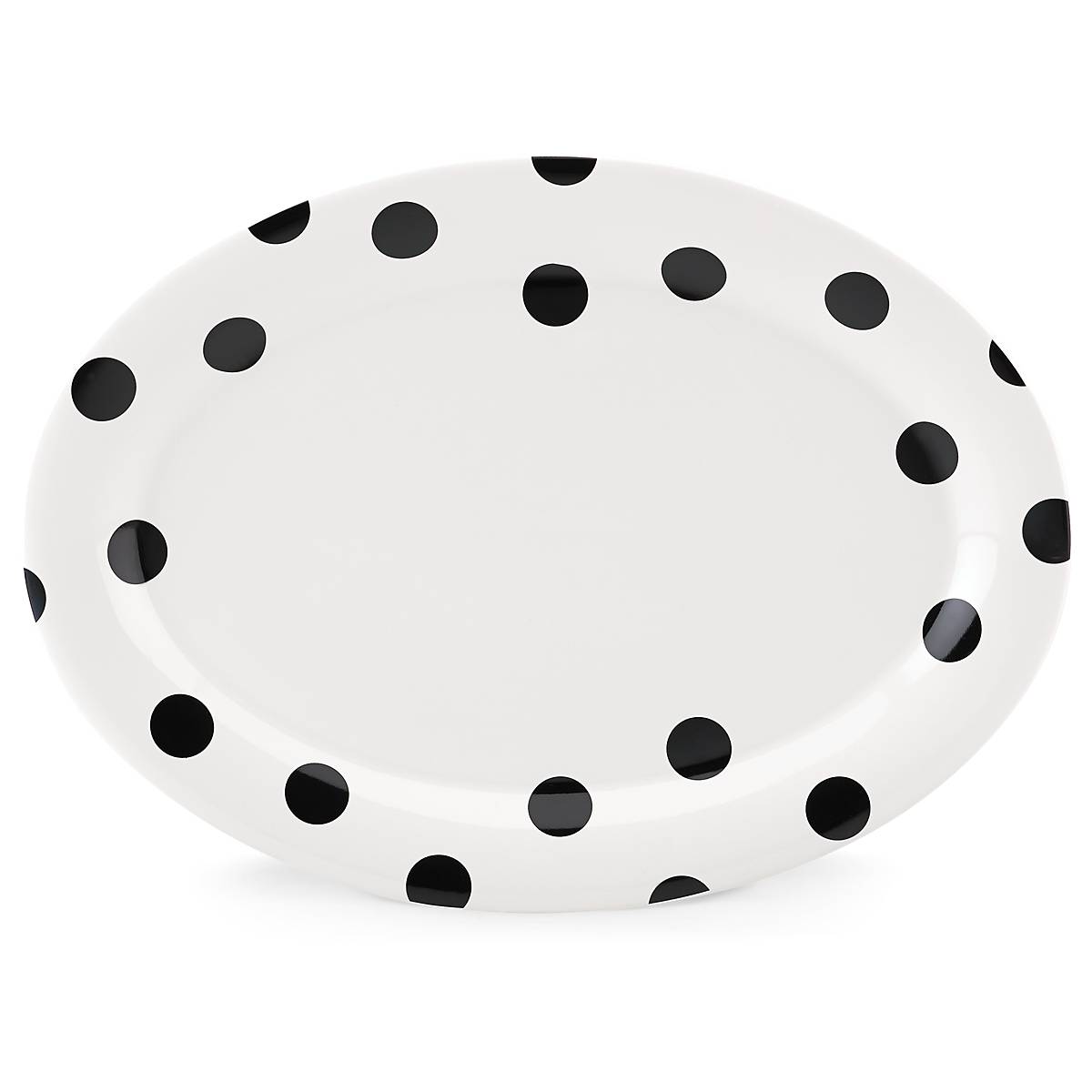 Lenox Westmore Deco Dot Oval Serving Platter