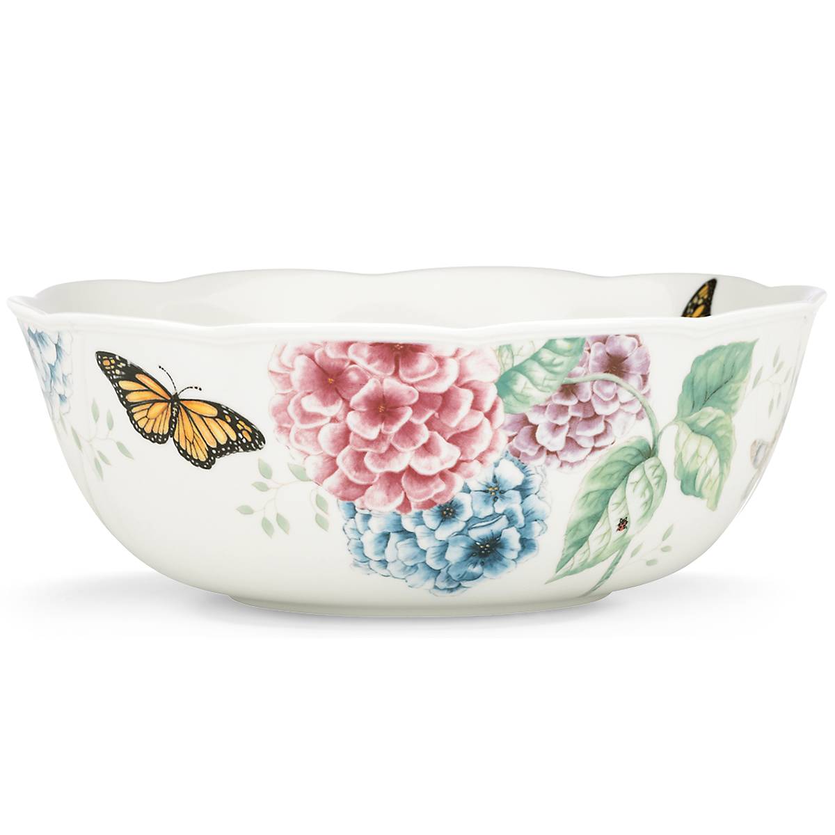 Lenox Westmore Butterfly Meadow Hydrangea Large Serving Bowl - Image 3