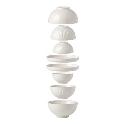 Alternative view of Lenox Westmore French Perle Luna 8-Piece Nesting Dinnerware Set