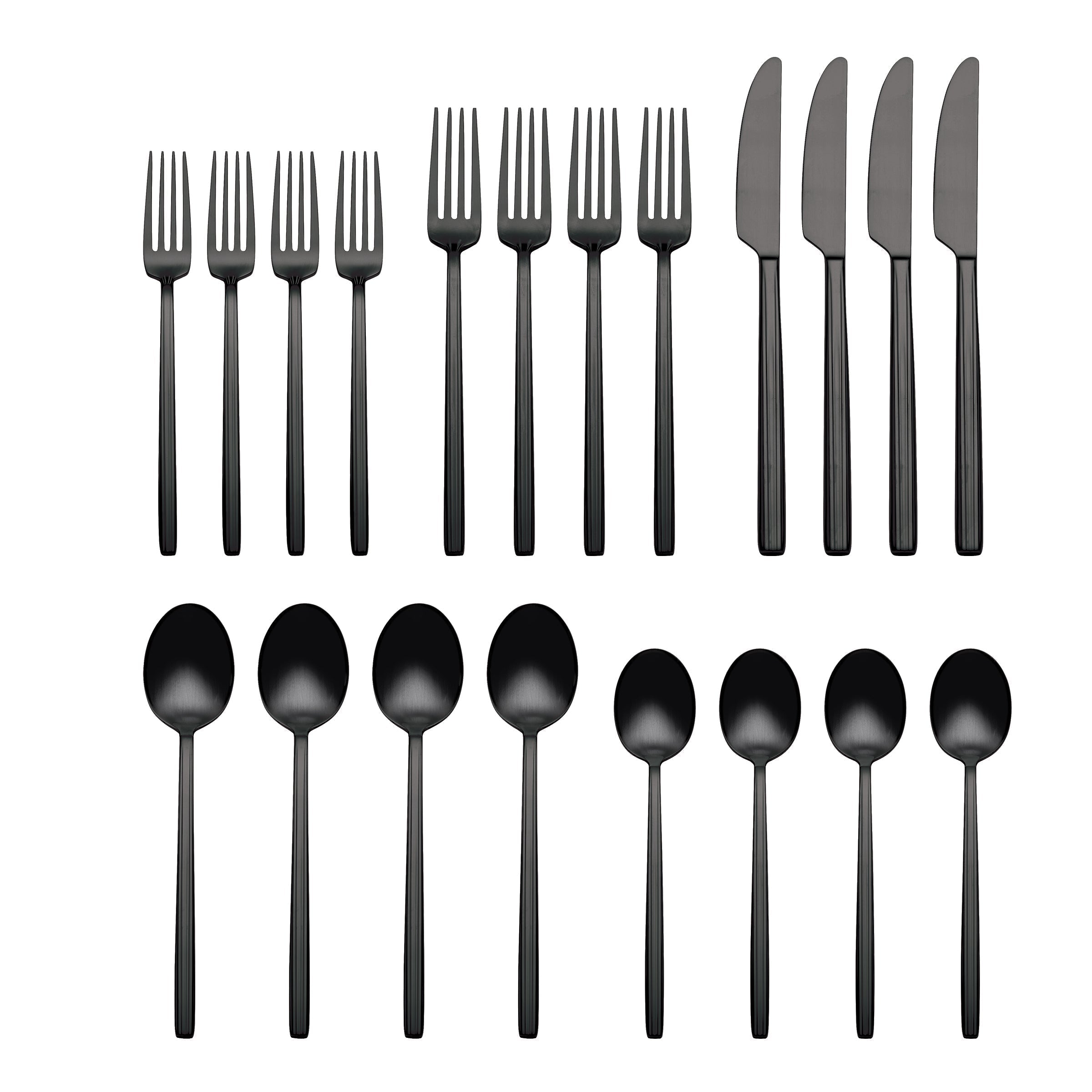 Lenox Westmore Dean Black Satin 20-Piece Flatware Set - Image 2