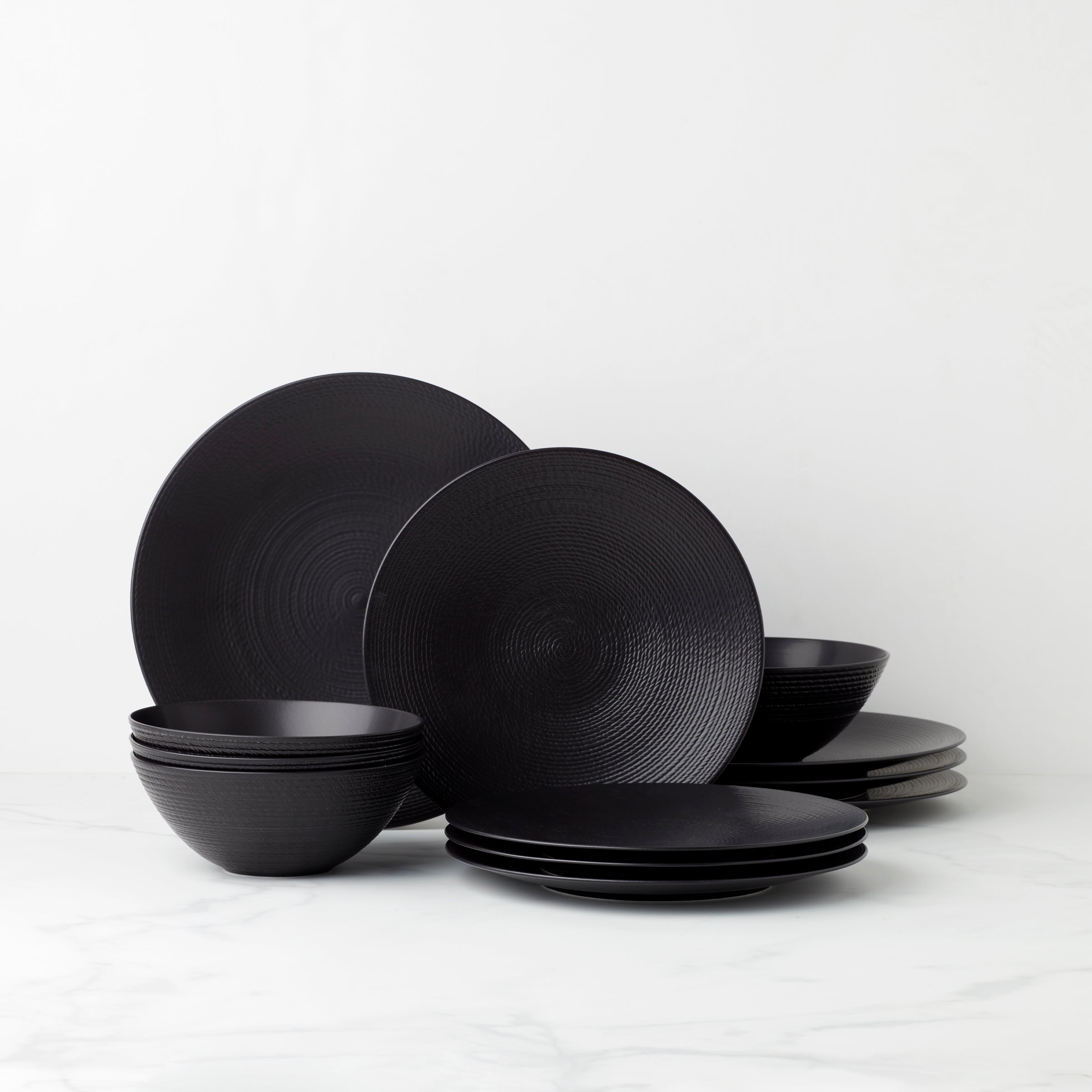 Lenox Westmore LX Collective Black 12-Piece Dinnerware Set