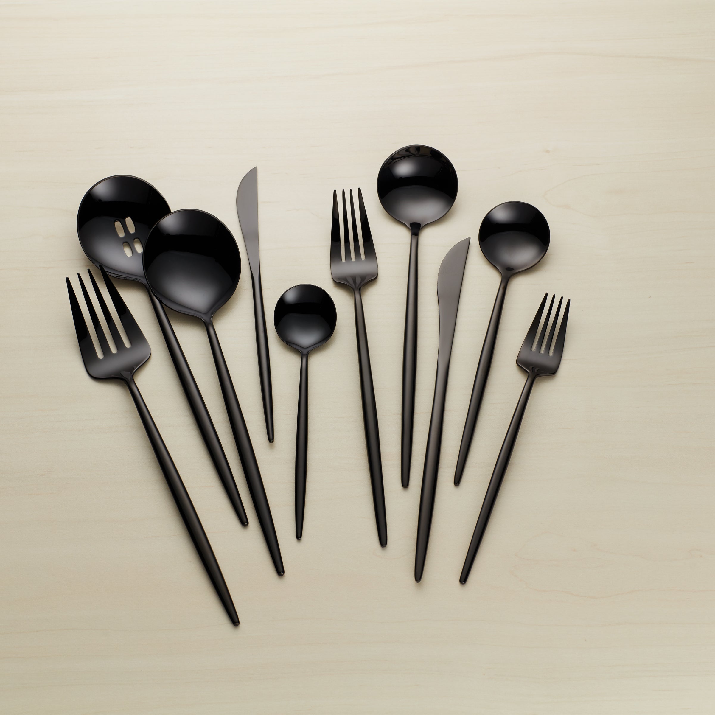 Lenox Westmore Zephyr Black Mirror 45-Piece Flatware Set - Image 5