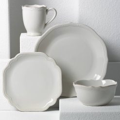 Alternative view of Lenox Westmore French Perle Bead White 4-Piece Place Setting
