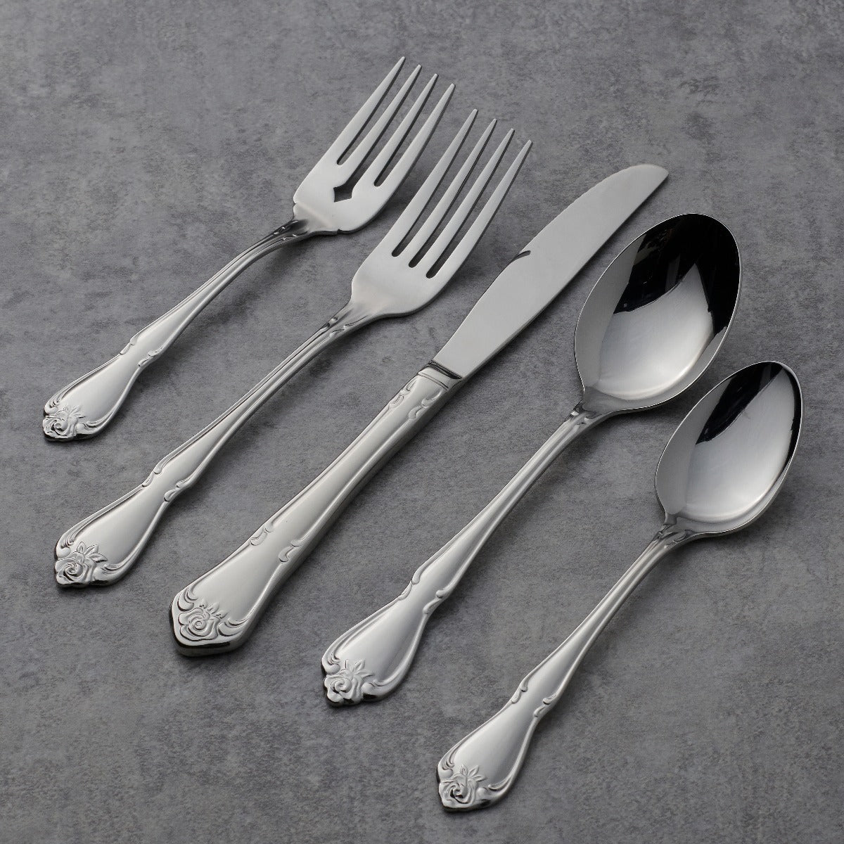 Lenox Westmore True Rose 45 Piece Everyday Flatware Set, Service For 8 - Image 2