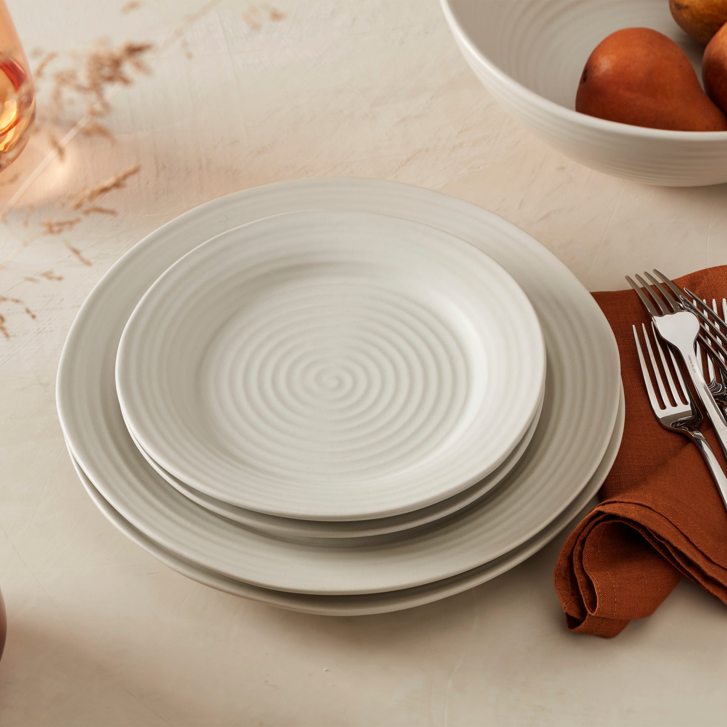 Lenox Westmore Ridge White 12-Piece Dinnerware Set - Image 13