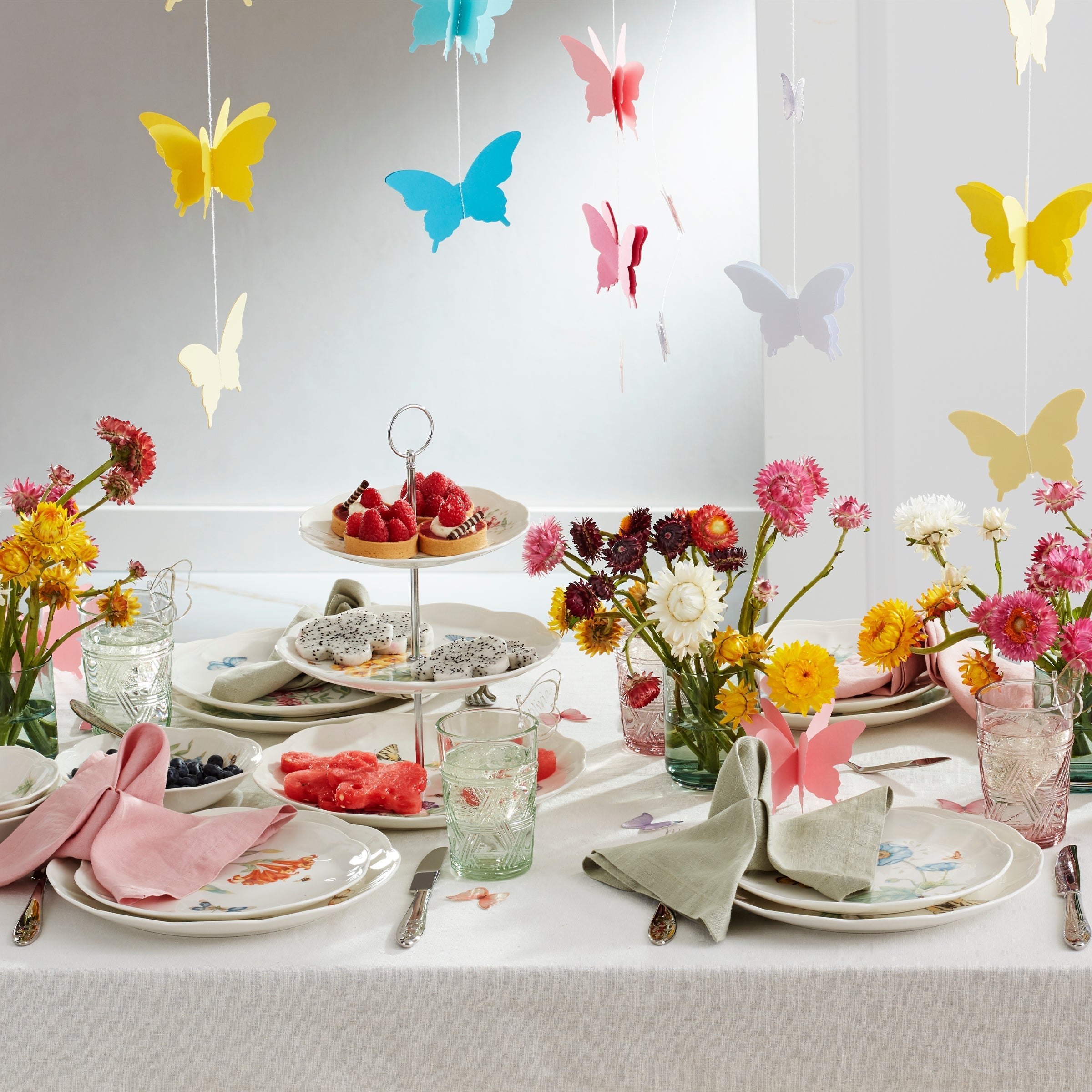 Lenox Westmore Butterfly Meadow Pink Tall Glasses, Set of 4 - Image 7