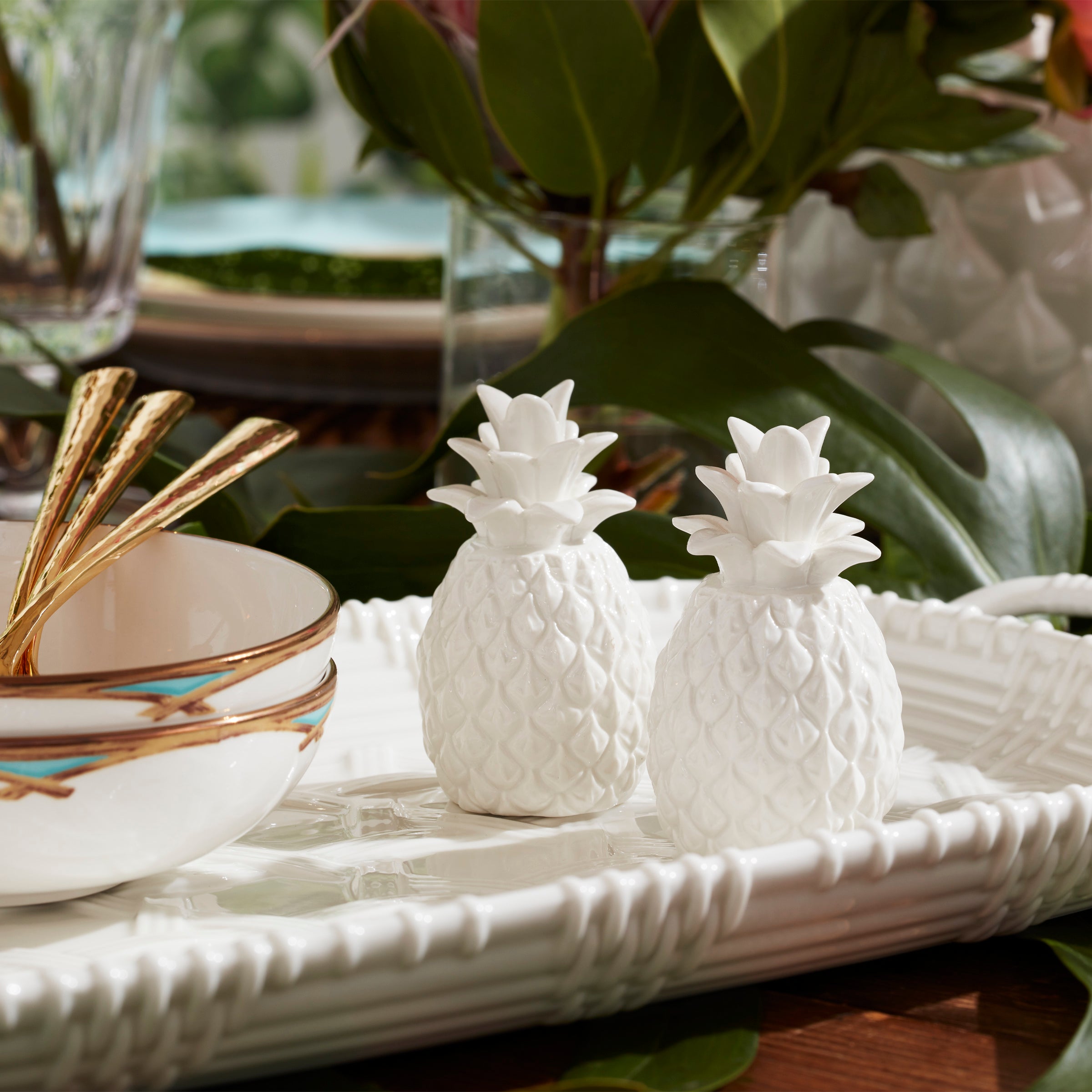 Lenox Westmore Wicker Creek Pineapple Salt & Pepper Set - Image 3