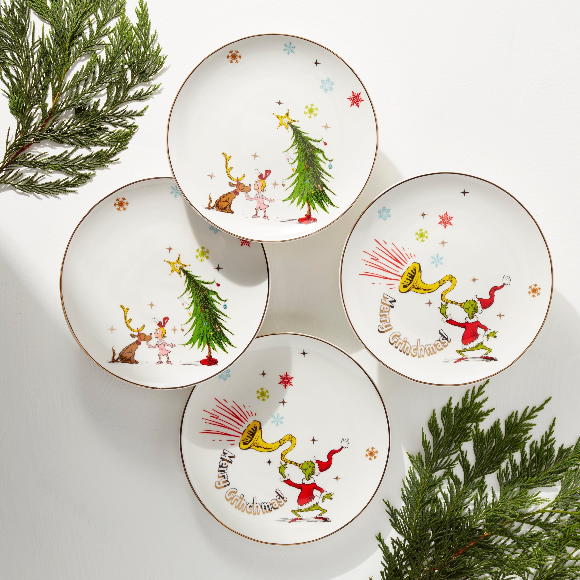 Lenox Westmore Merry Grinchmas Assorted Accent Plates, Set of 4 - Image 6