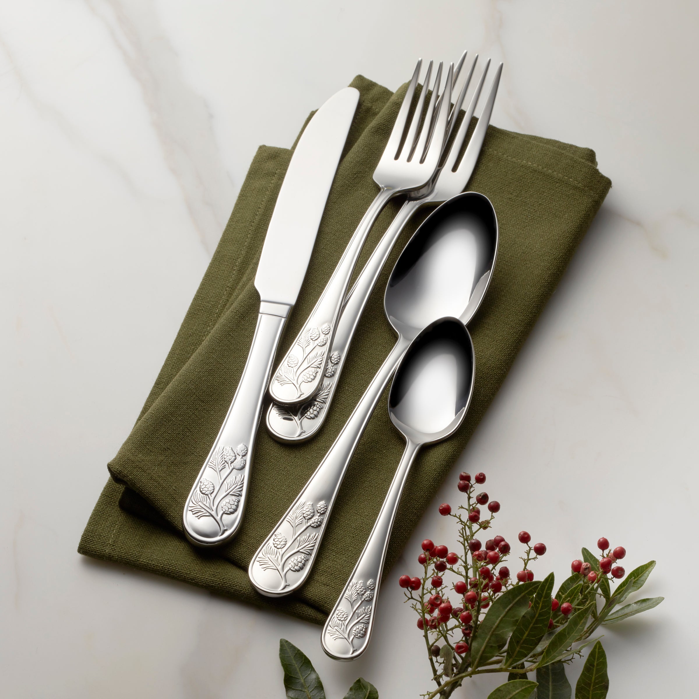 Lenox Westmore Chestnut Ridge 65-Piece Flatware Set - Image 5