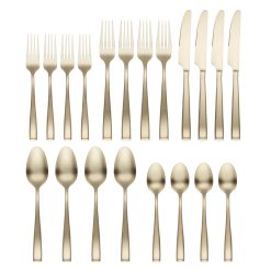 Alternative view of Lenox Westmore Samira Champagne Satin 20-Piece Flatware Set