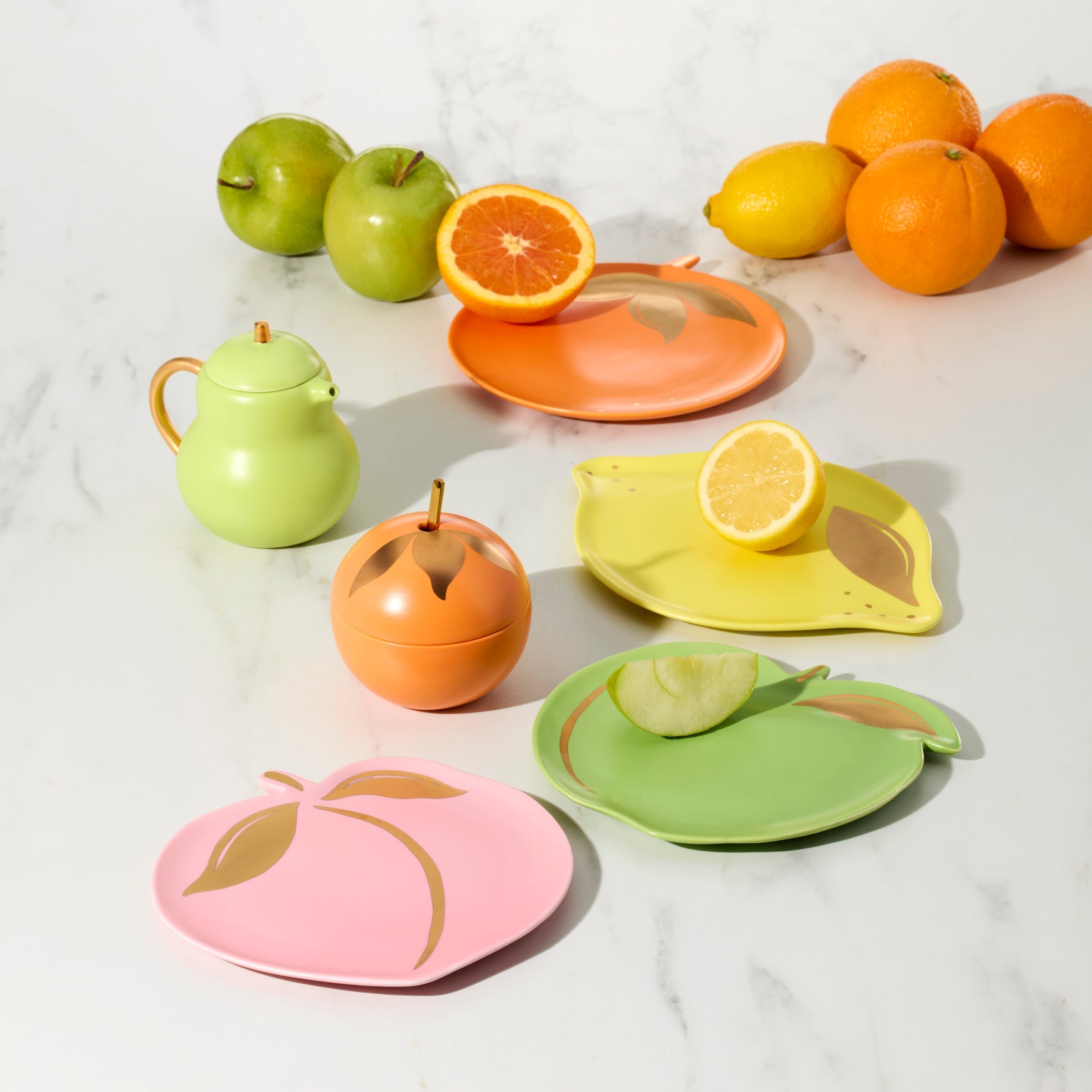 Lenox Westmore Tutti Fruity Pear & Orange Sugar & Creamer Set - Image 5