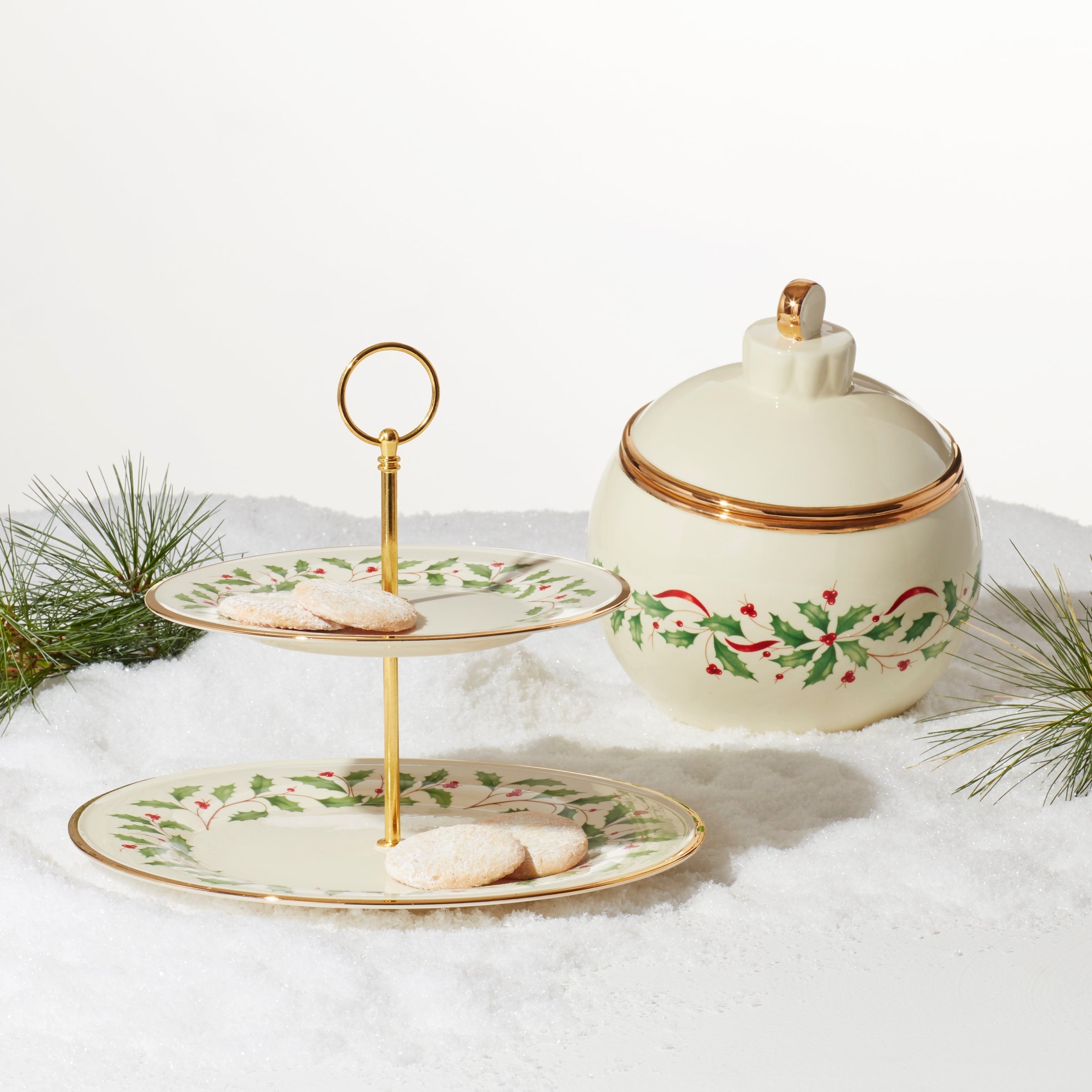 Lenox Westmore Holiday Ornament Cookie Jar - Image 4