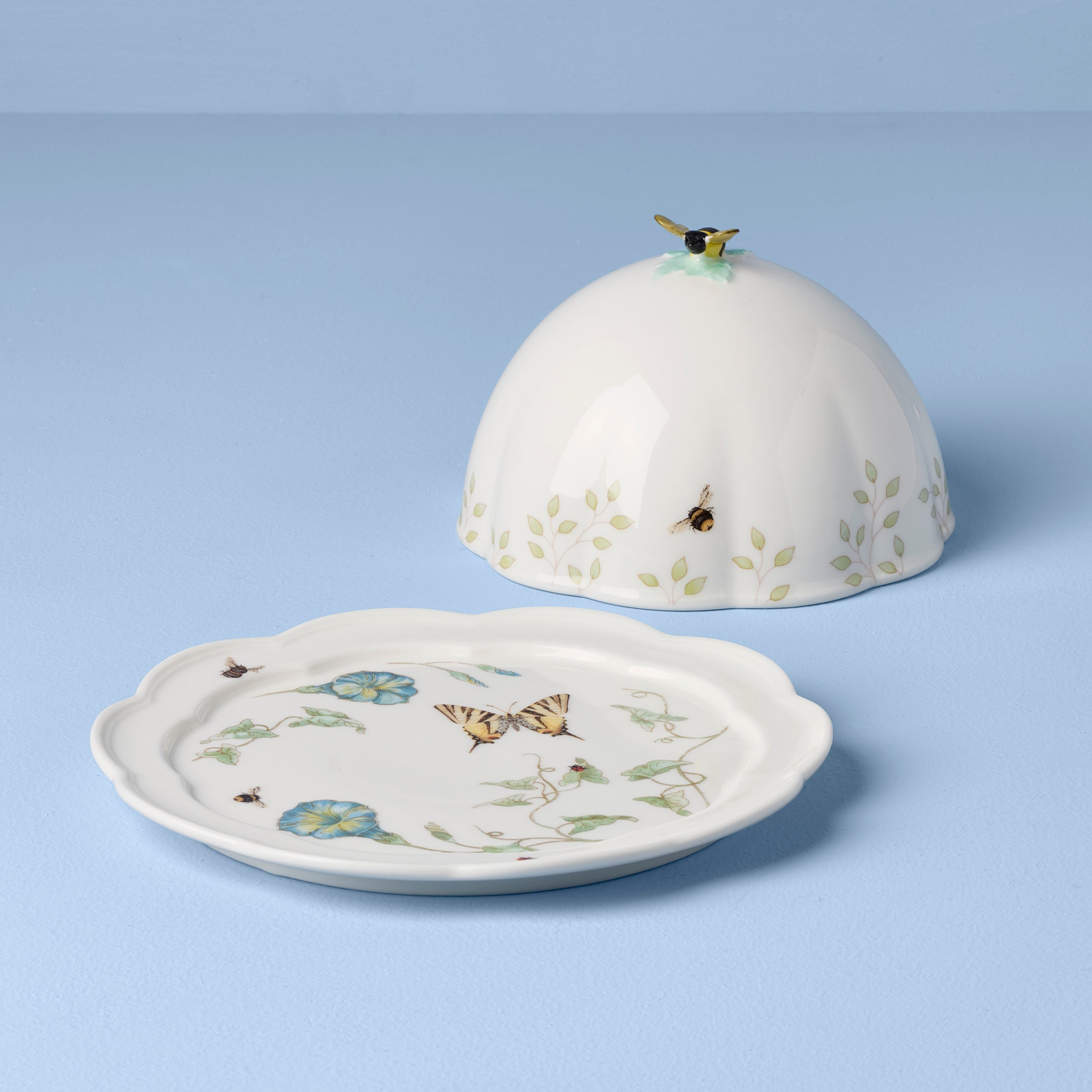 Lenox Westmore Butterfly Meadow Covered Butter Dish - Image 2