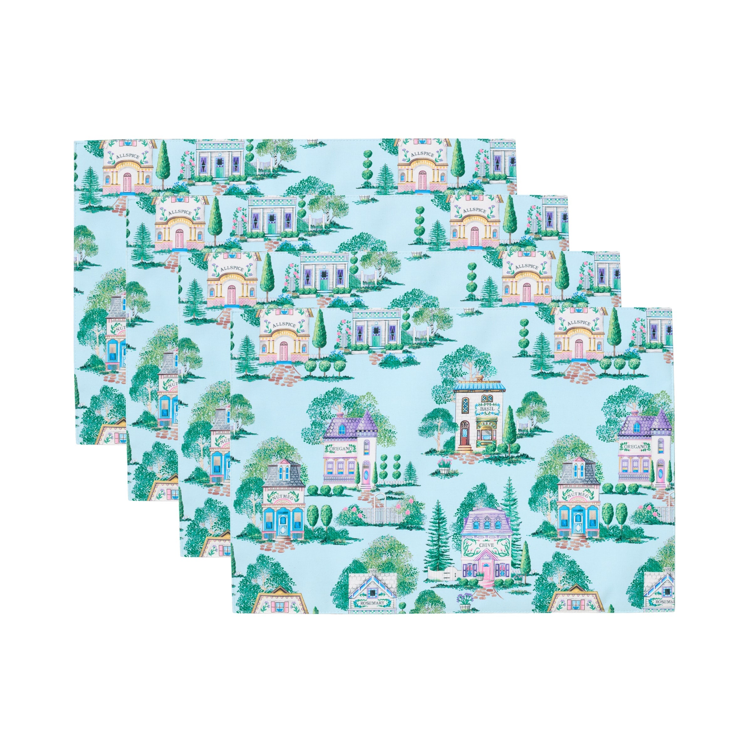 Lenox Westmore Lenox Spice Village Allover Placemats, Set of 4