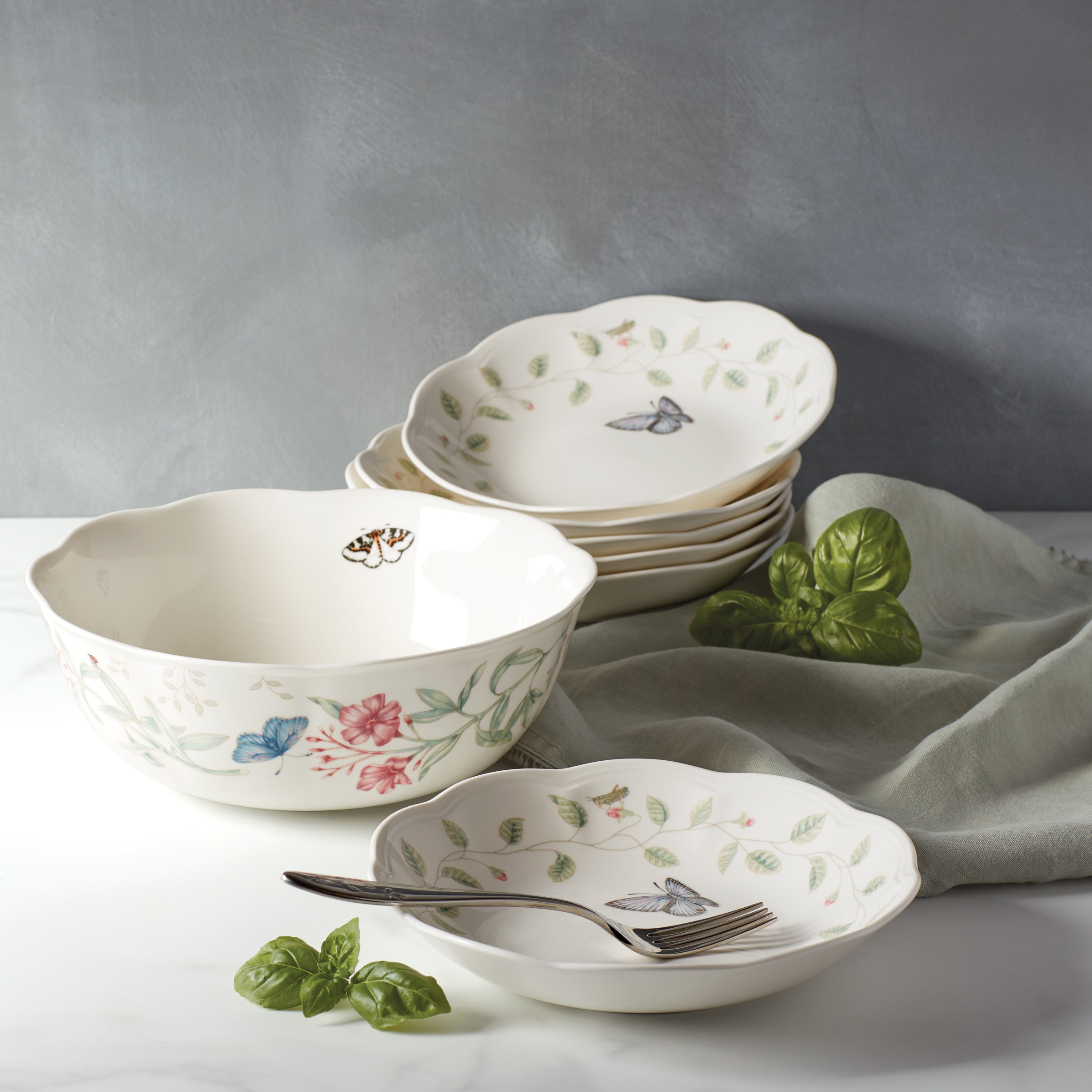 Lenox Westmore Butterfly Meadow 7-Piece Bowl Set - Image 2