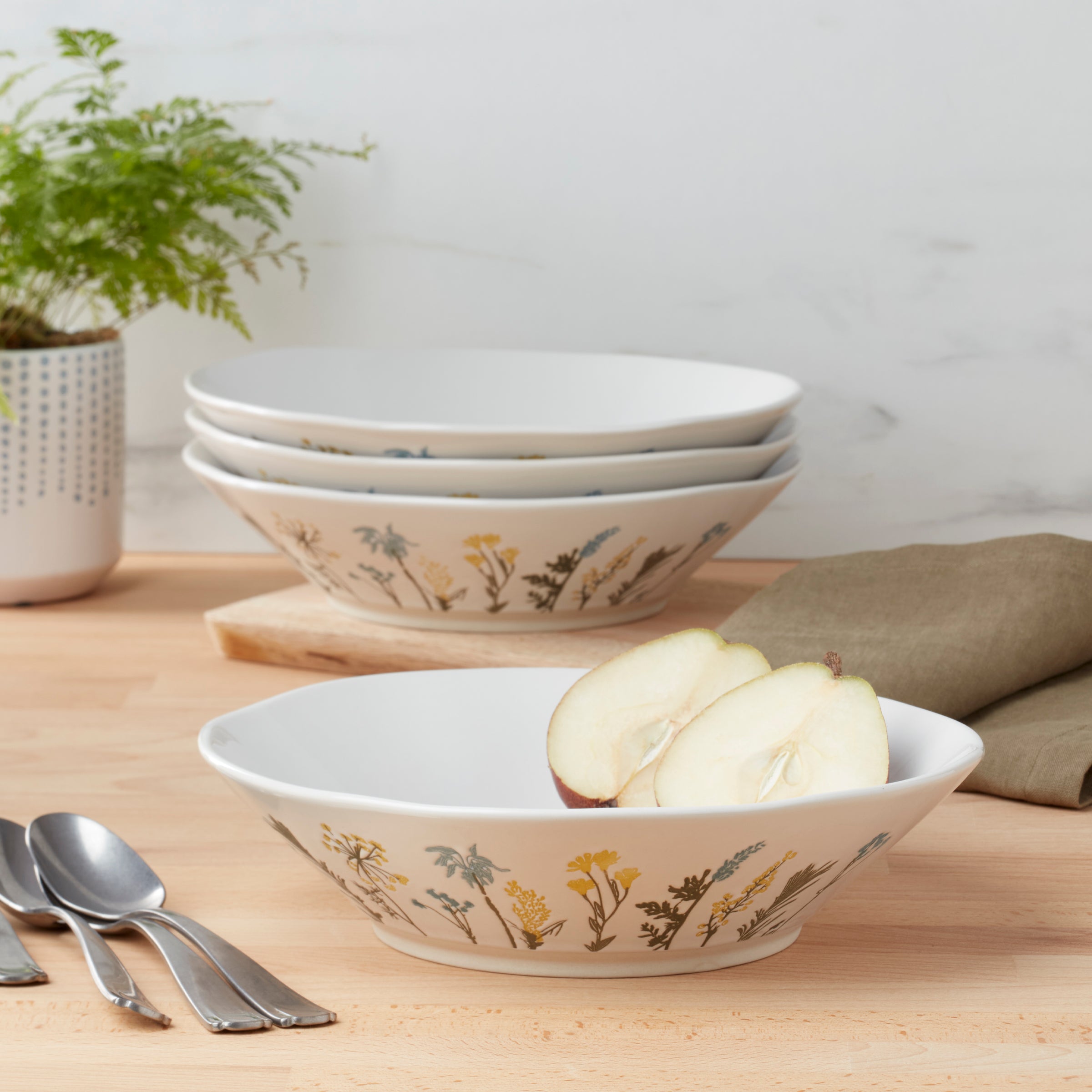 Lenox Westmore Wildflowers Dinner Bowls, Set of 4 - Image 2
