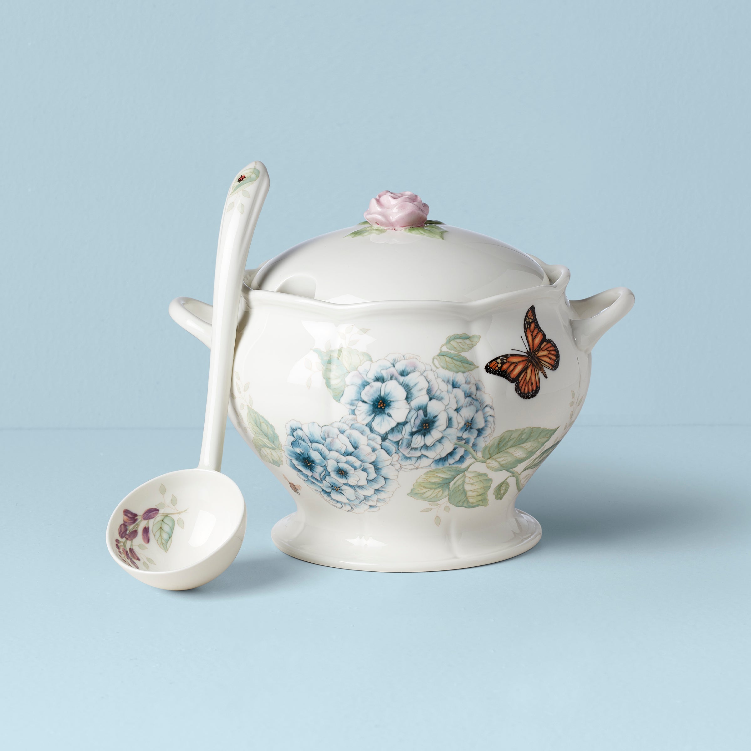 Lenox Westmore Butterfly Meadow 2-Piece Tureen & Ladle Set - Image 3