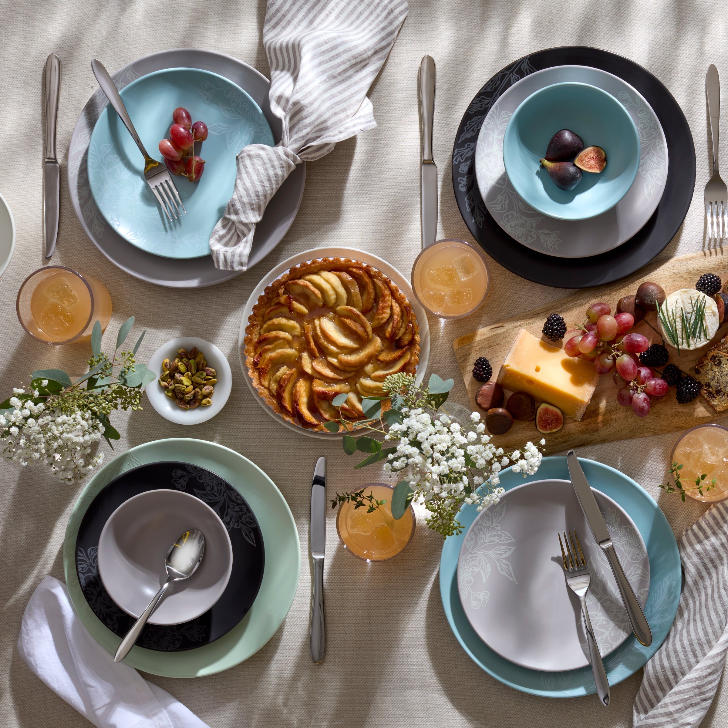 Lenox Westmore Roseto Pumice 12-Piece Dinnerware Set - Image 13