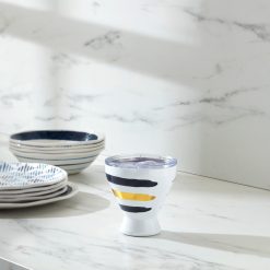 Alternative view of Lenox Westmore Blue Bay Stripe Stainless Steel Cocktail Tumbler