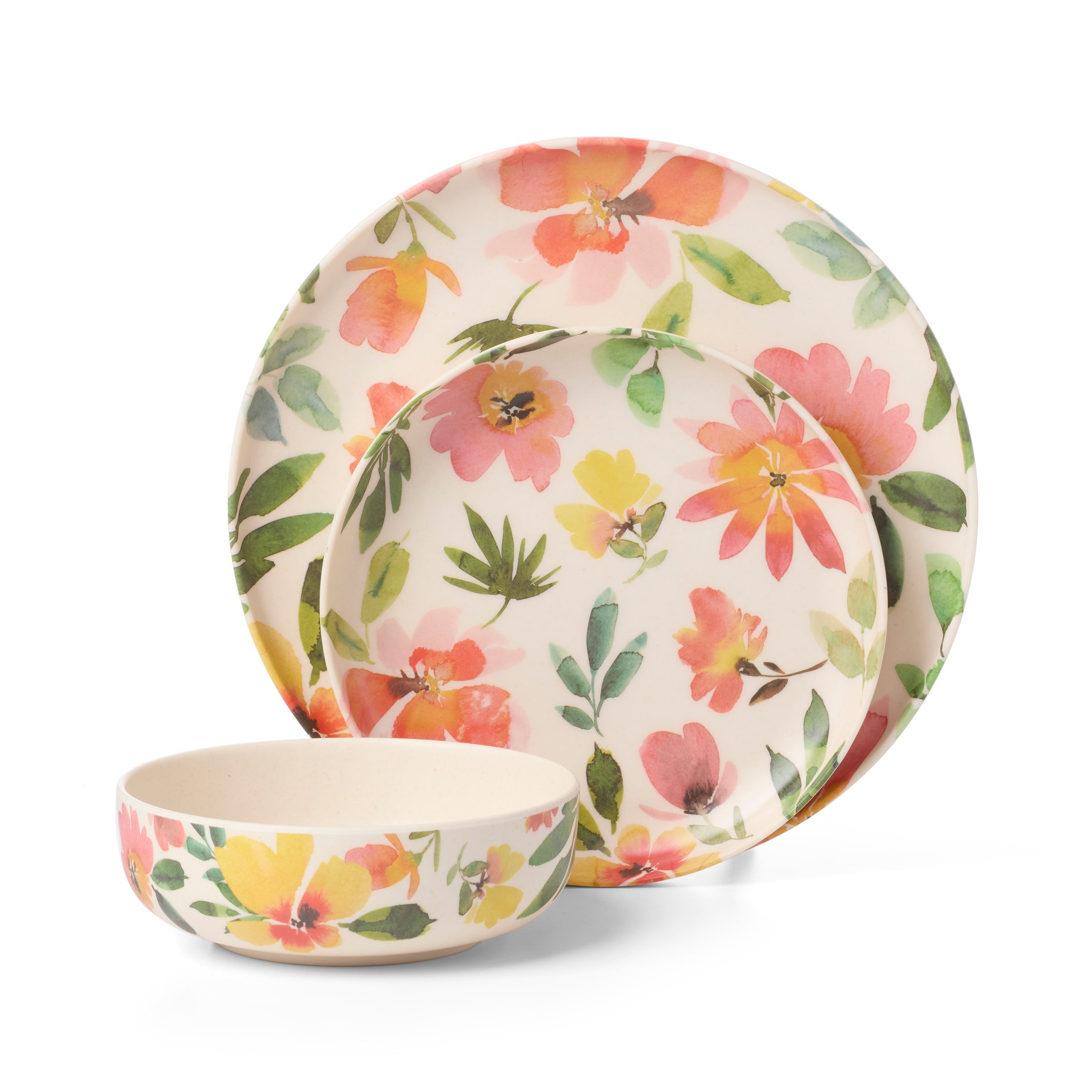 Lenox Westmore 24 Seven Melamine Floral 12-Piece Dinnerware Set - Image 3