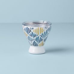Lenox Westmore Blue Bay Ikat Stainless Steel Cocktail Tumbler