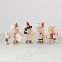 Lenox Westmore Peanuts 5-Piece Marching Band Figurine Set