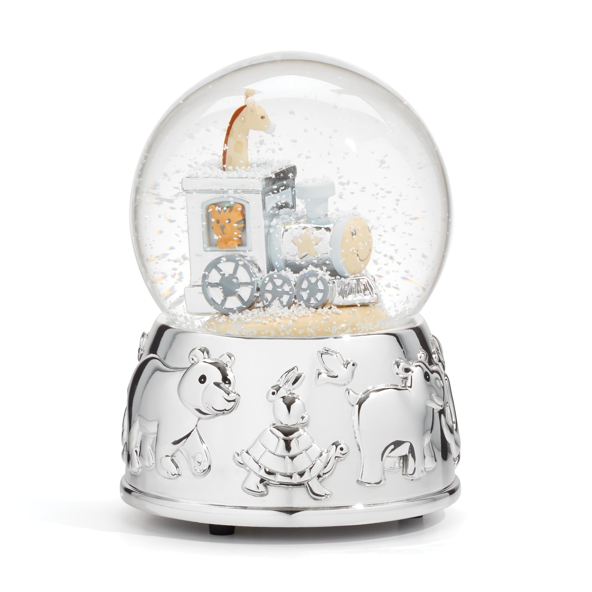 Lenox Westmore Animal Train Silverplate Snowglobe - Image 2