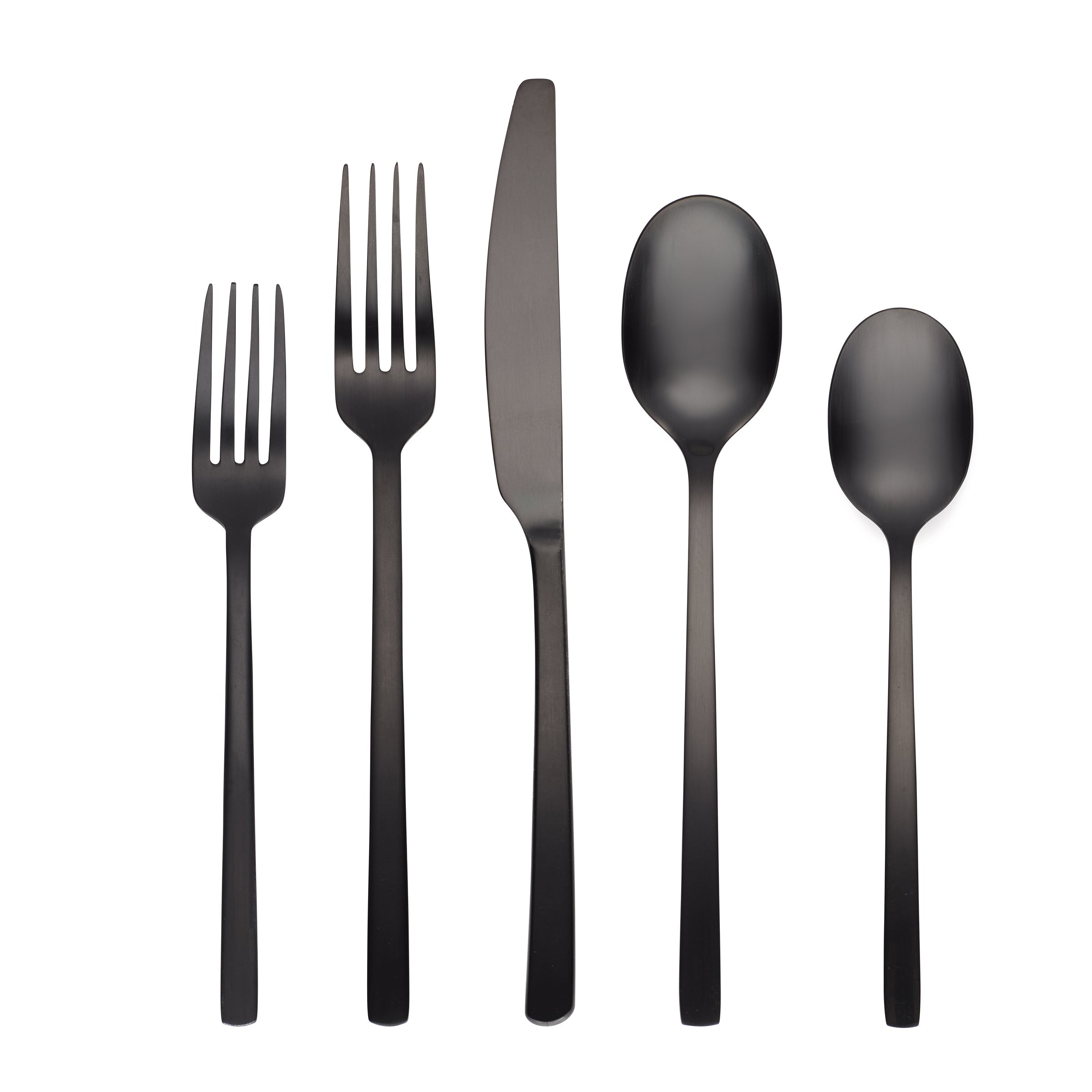 Lenox Westmore Beacon Black Satin 45-Piece Flatware Set
