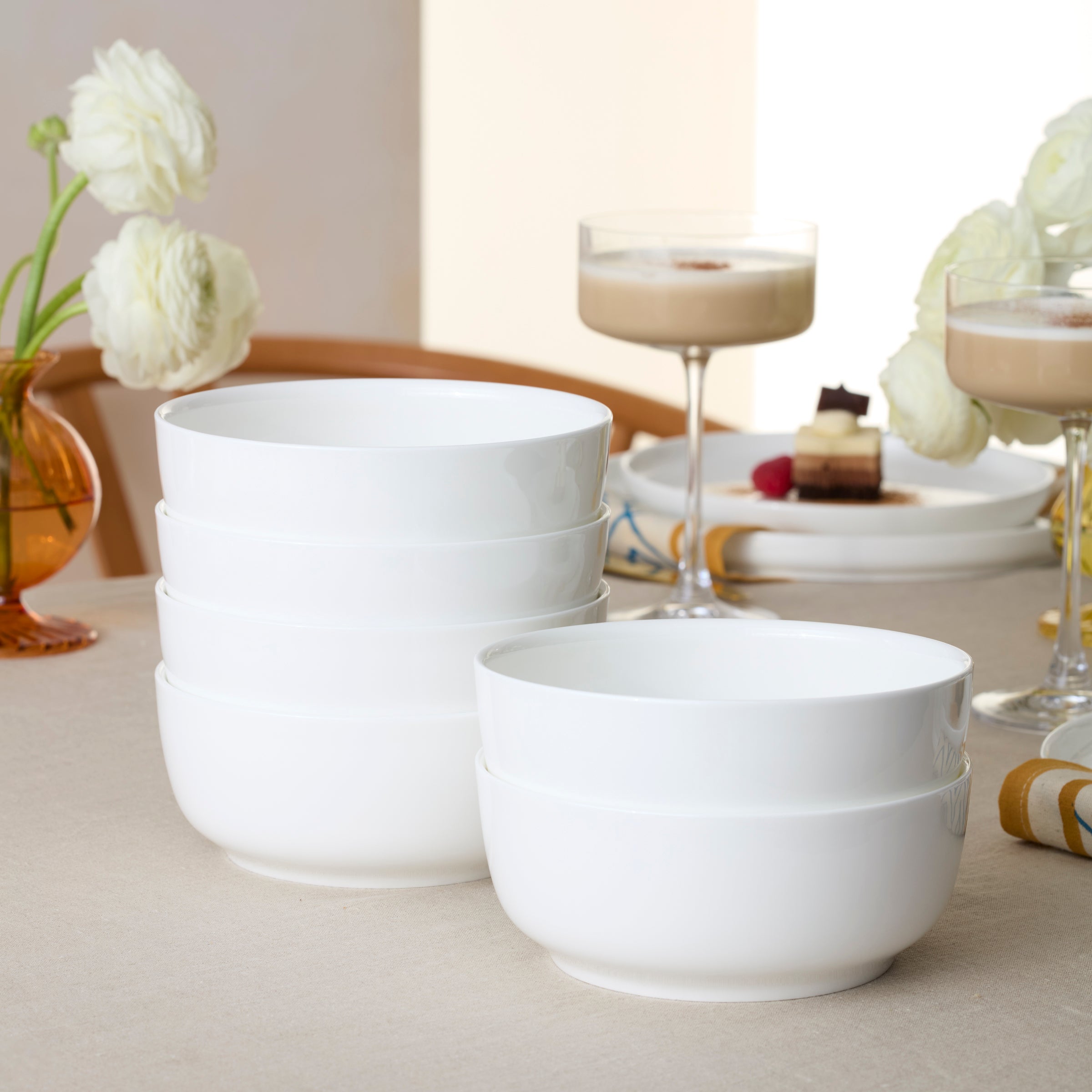 Lenox Westmore Modern White 18-Piece Dinnerware Set - Image 3
