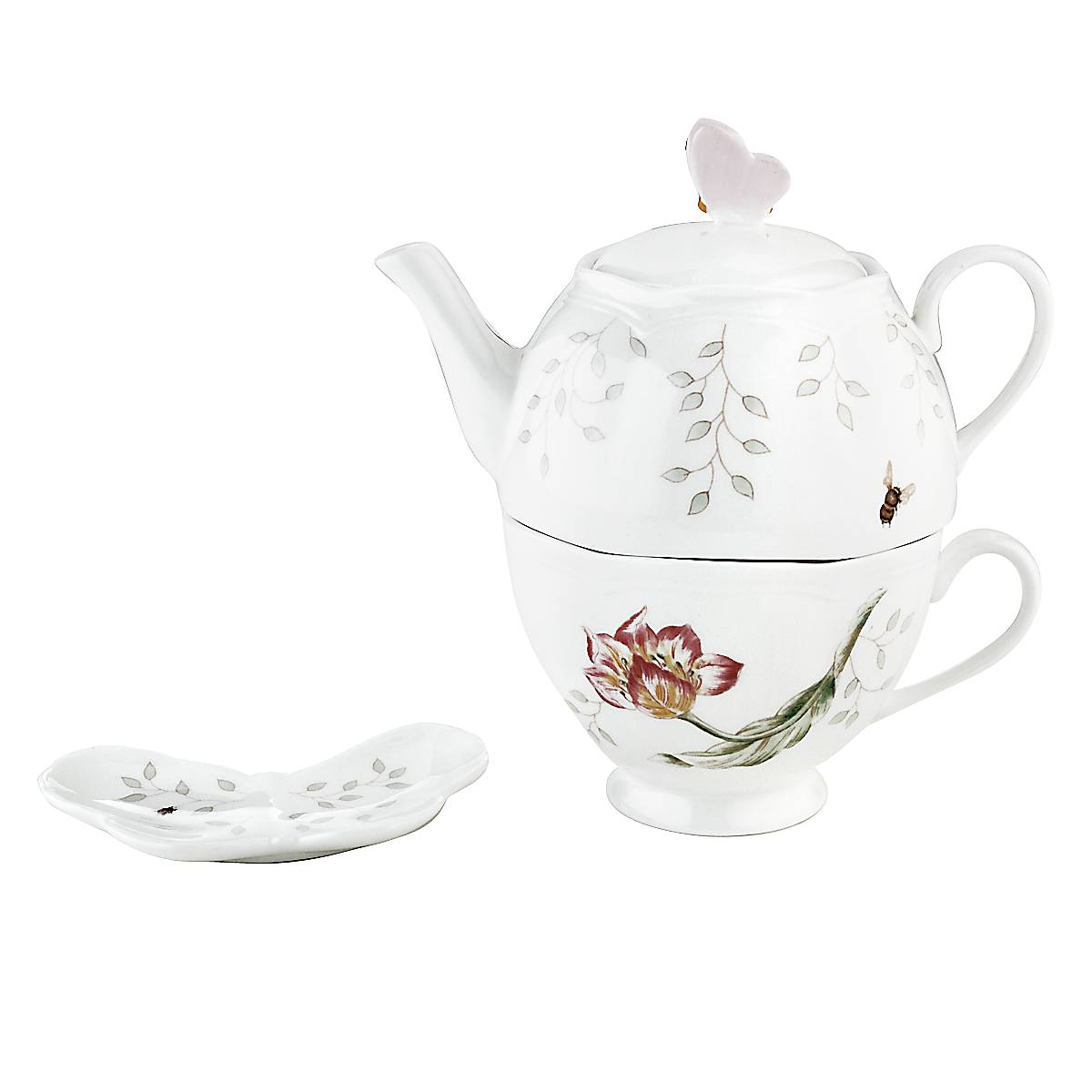 Lenox Westmore Butterfly Meadow 3-Piece Tea Set - Image 4