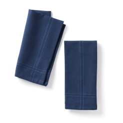 Lenox Westmore Essentials Navy Dinner Napkins, Set of 2