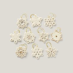 Lenox Westmore Snowflake 10-Piece Mini Ornament Set
