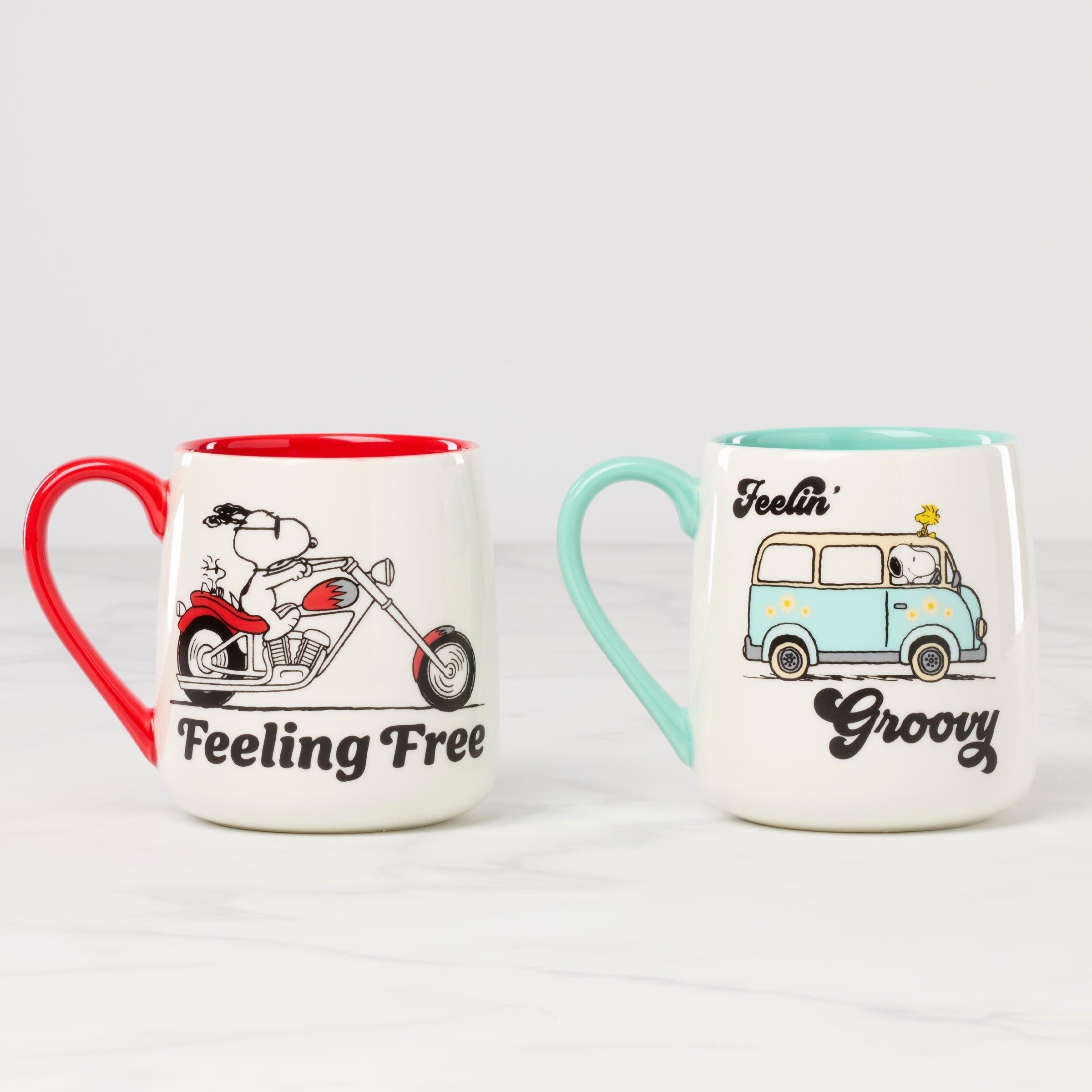 Lenox Westmore Peanuts Mugs Groovy-Feeling Free, Set of 2 - Image 2