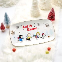 Alternative view of Lenox Westmore Snoopy Skating Hors d'Oeuvres Tray