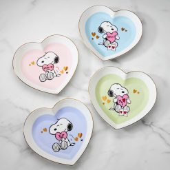 Lenox Westmore Snoopy Valentine's Day Heart Plates, Set of 4