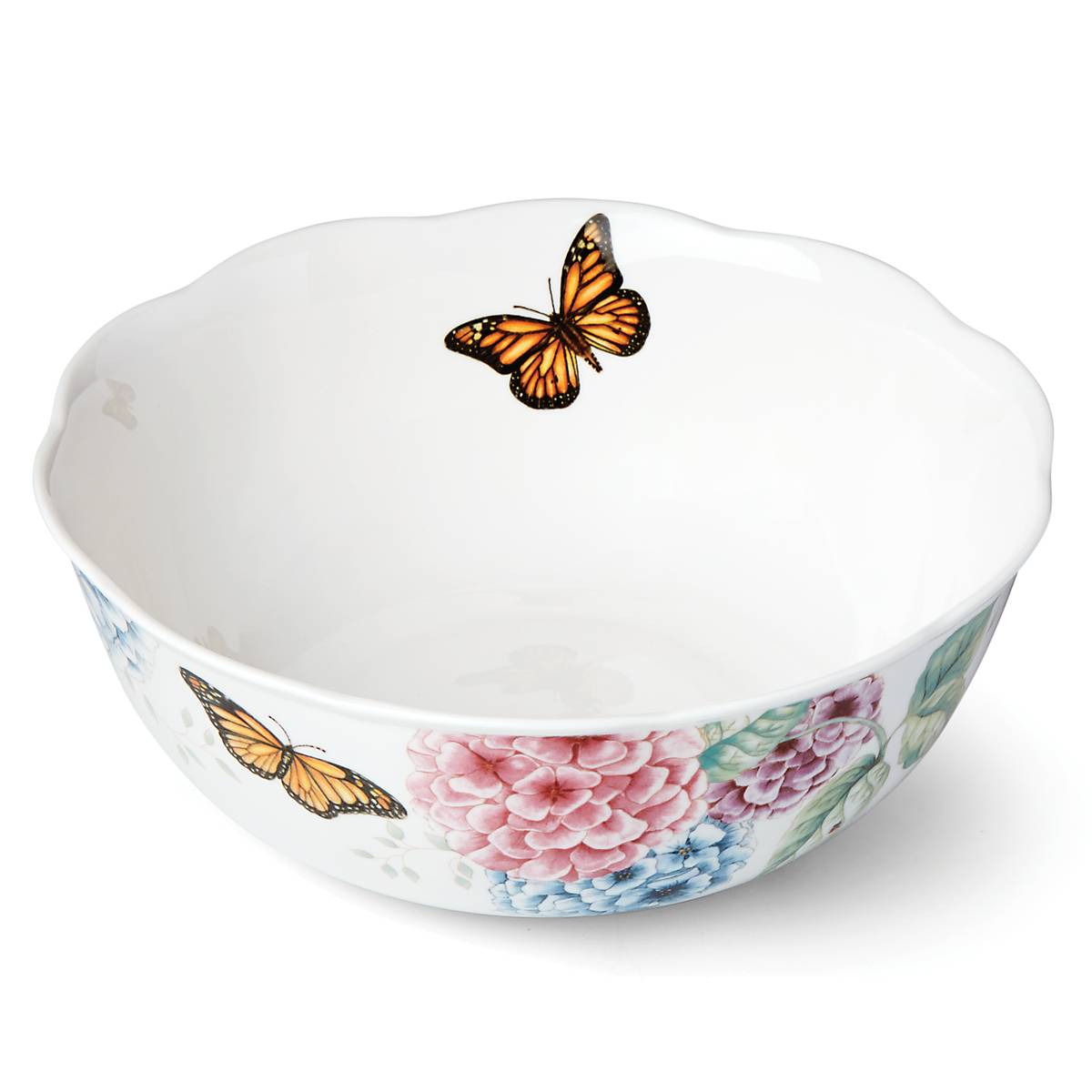Lenox Westmore Butterfly Meadow Hydrangea Large Serving Bowl - Image 4
