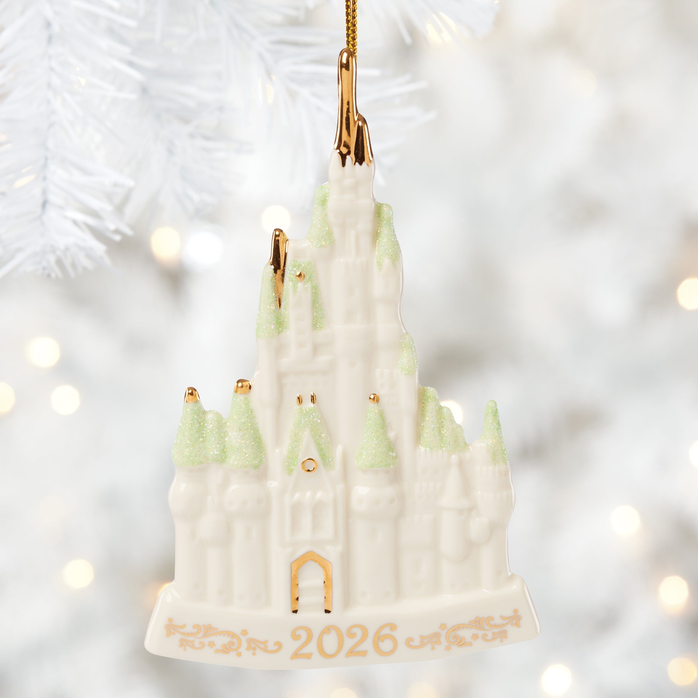 Lenox Westmore 2026 Cinderella Castle Porcelain Ornament - Image 2